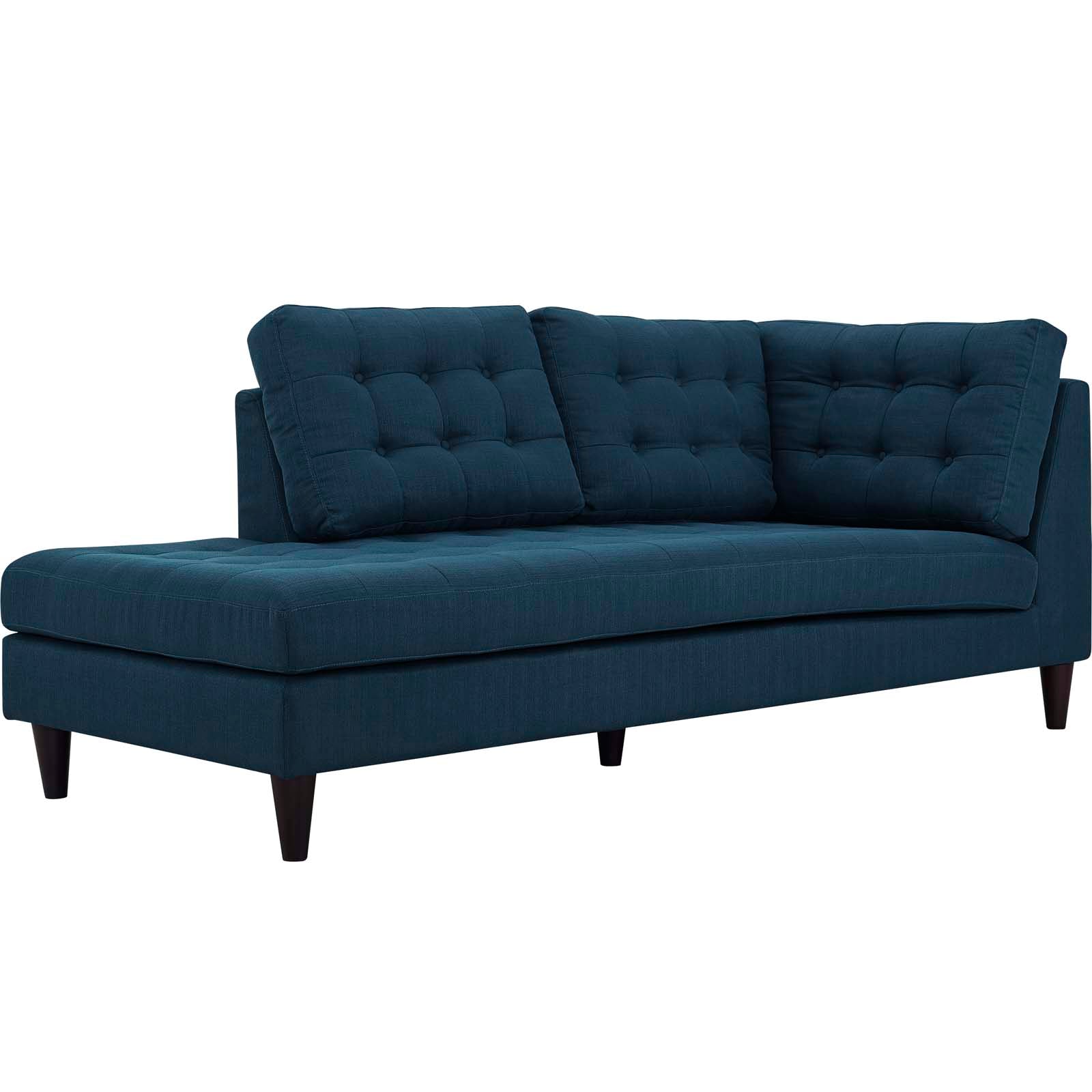 Modway Sofas & Couches - Empress Upholstered Fabric Left Facing Bumper Azure