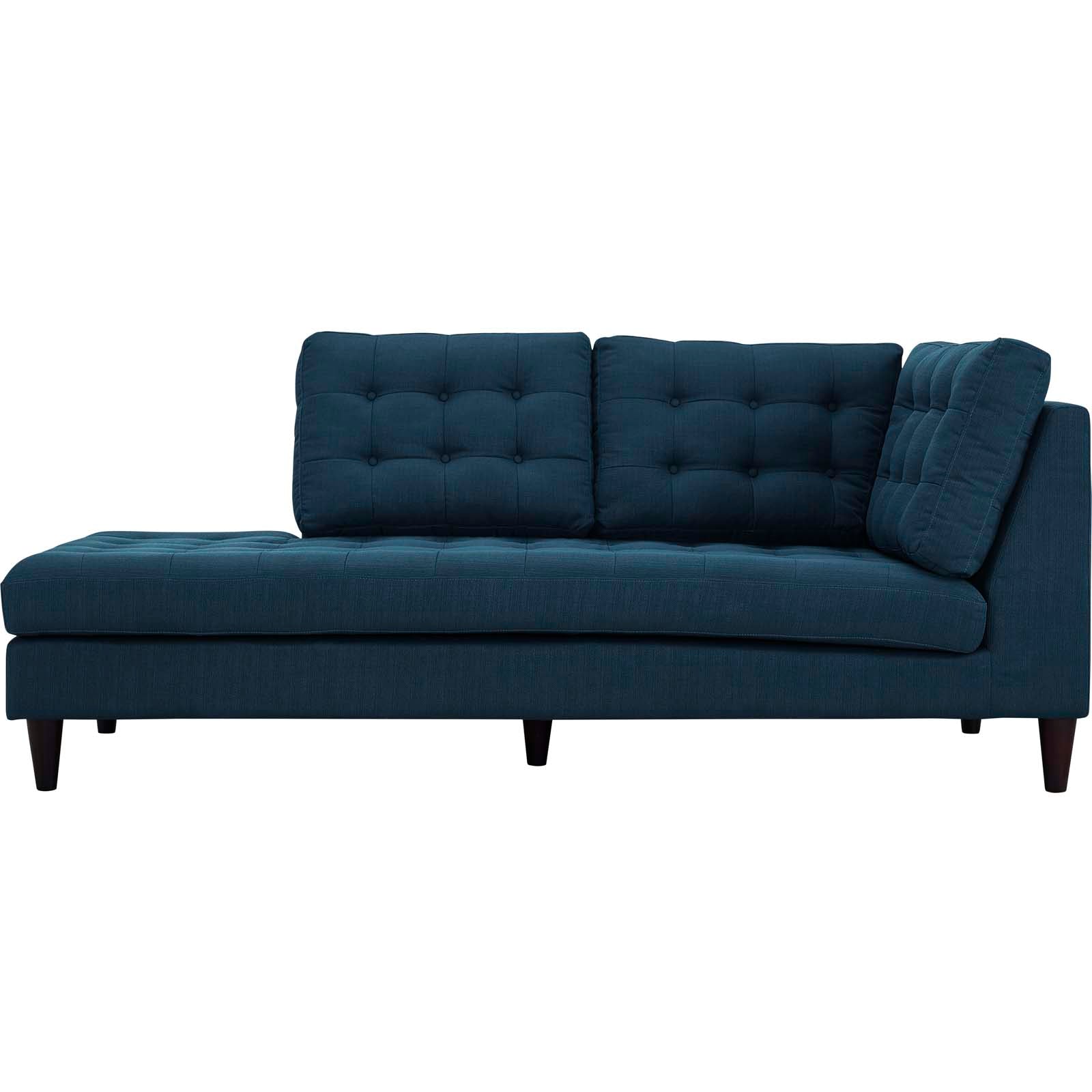 Modway Sofas & Couches - Empress Upholstered Fabric Left Facing Bumper Azure