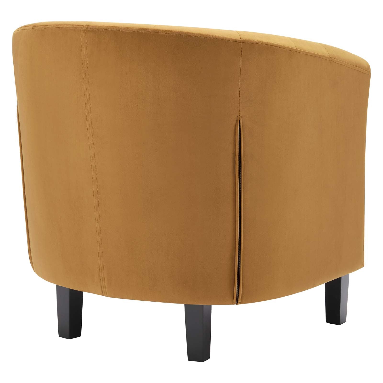 Modway Chairs - Prospect Performance Velvet Armchair Cognac