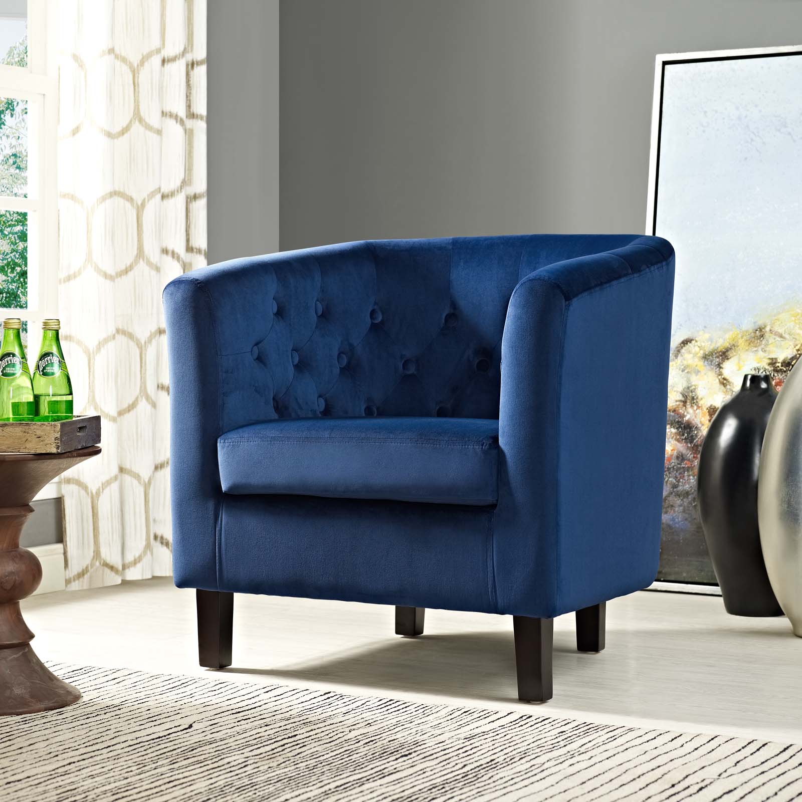 Modway Accent Chairs - Prospect Armchair Navy