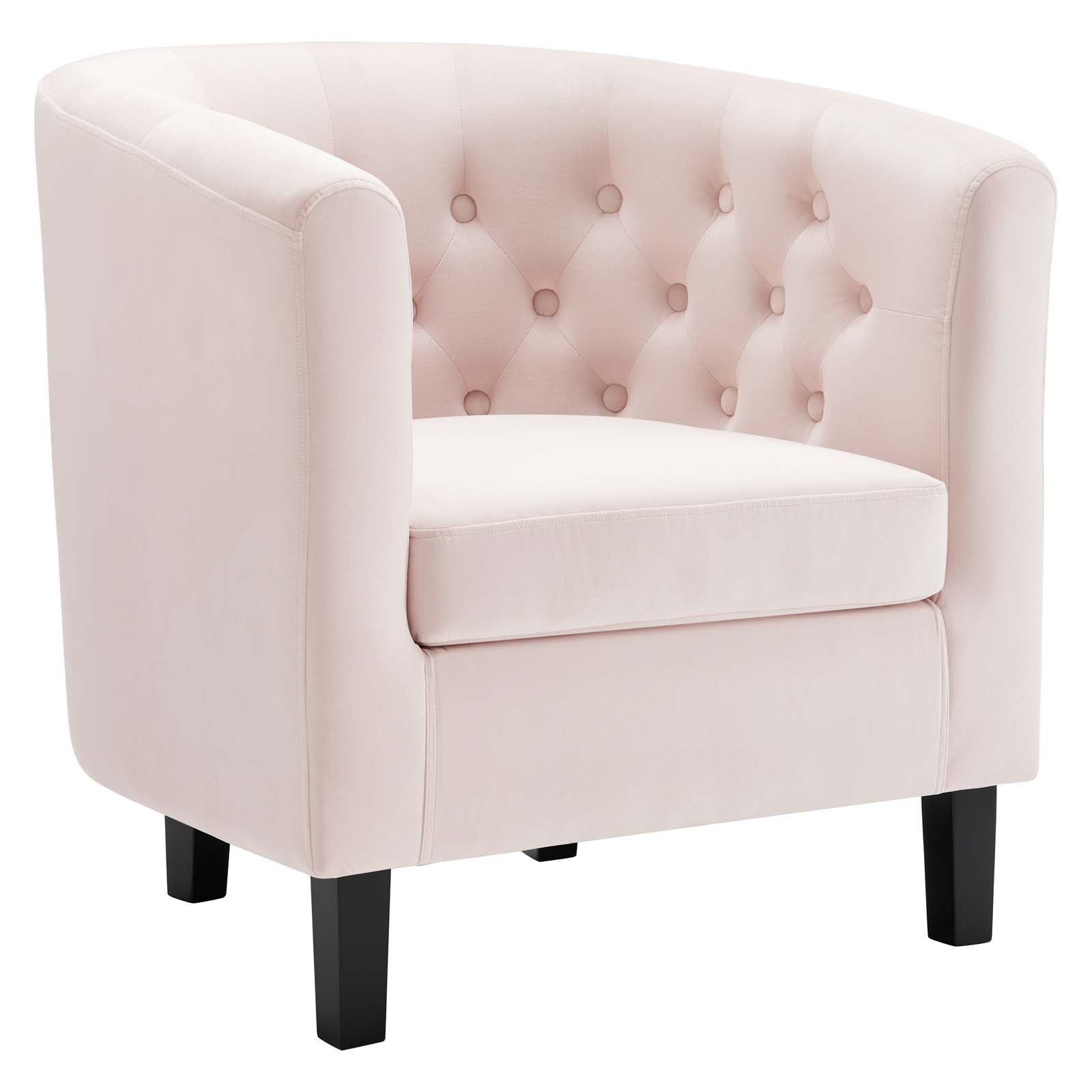 Modway Accent Chairs - Prospect Performance Velvet Armchair Pink