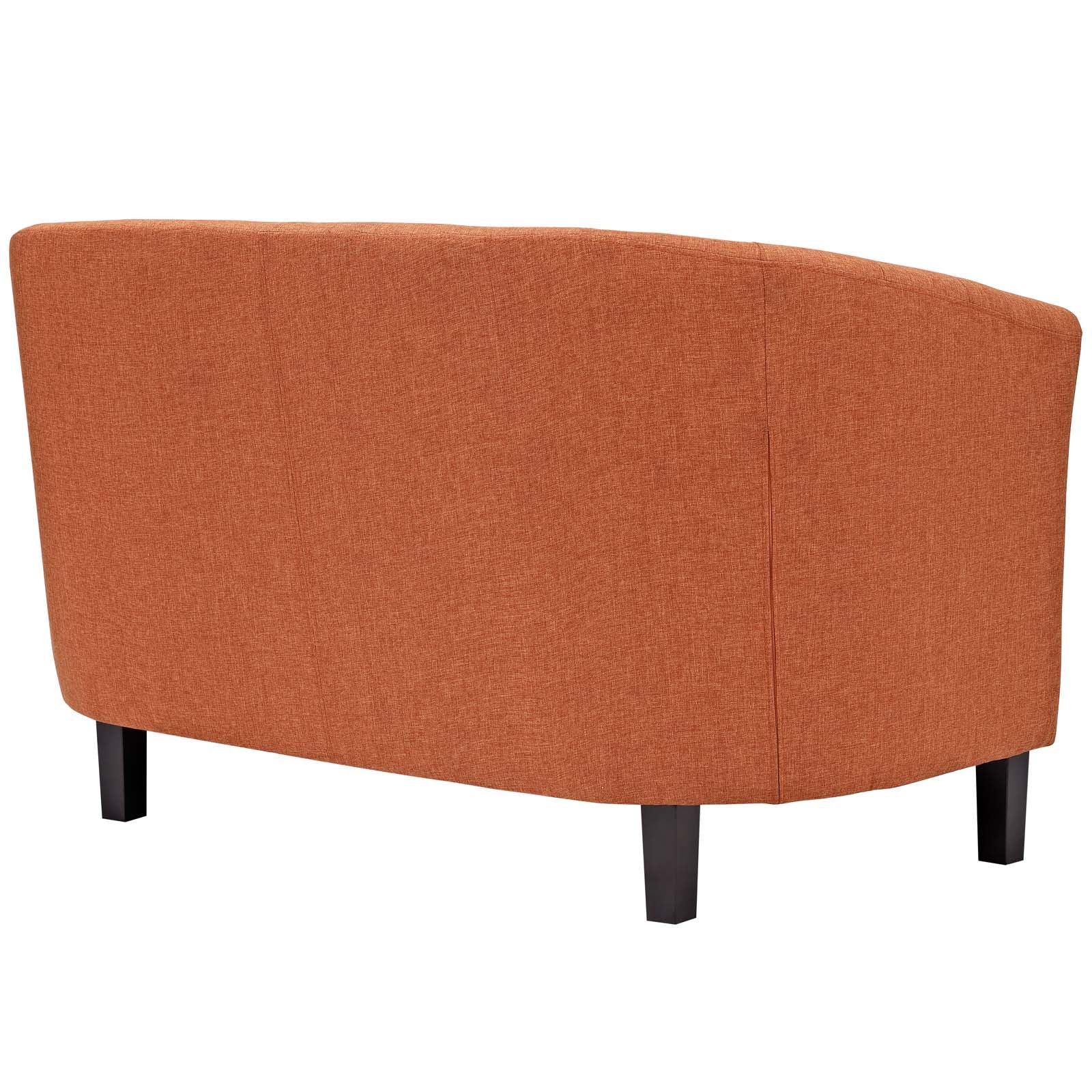 Modway Loveseats - Prospect Upholstered Fabric Loveseat Orange