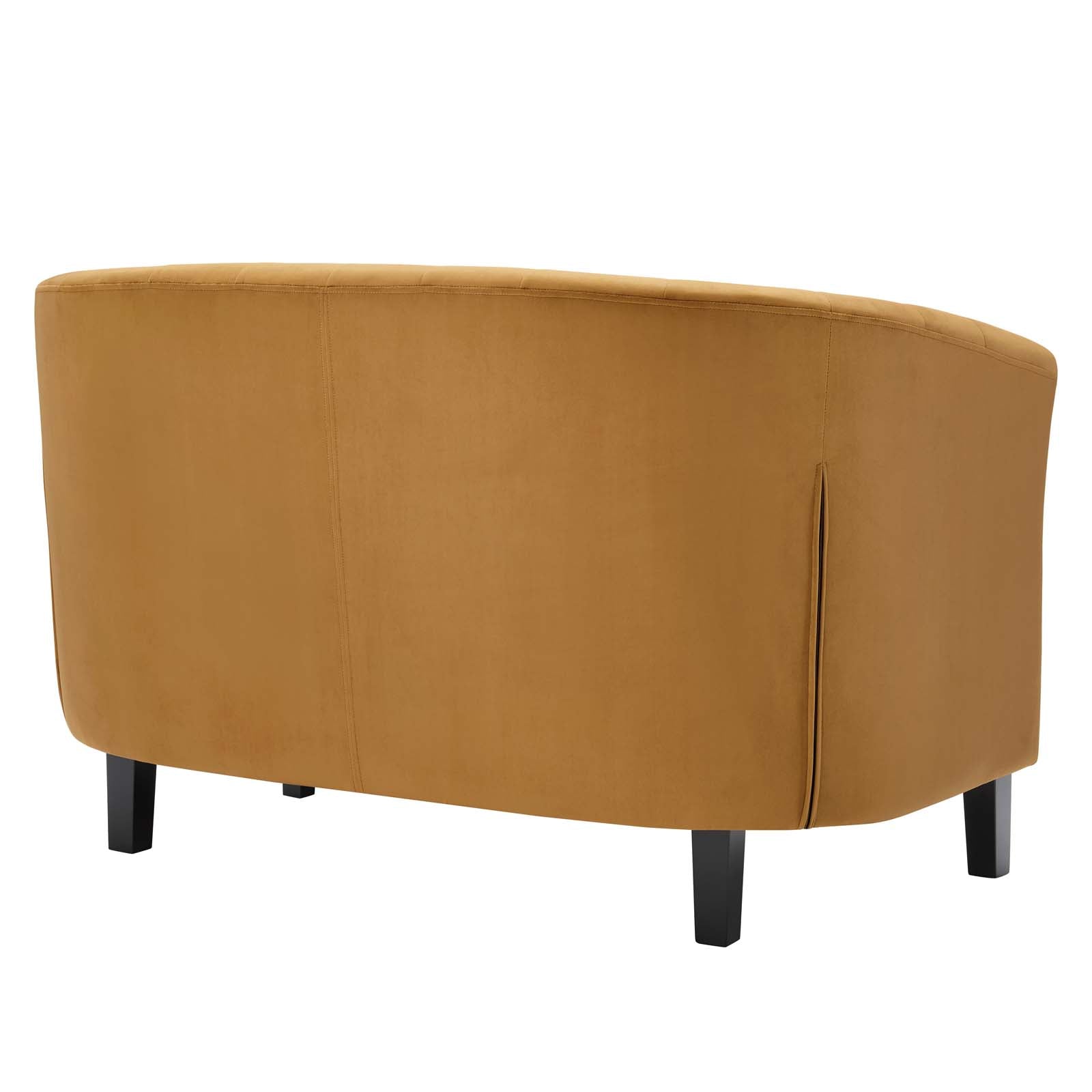 Modway Loveseats - Prospect Performance Velvet Loveseat Cognac