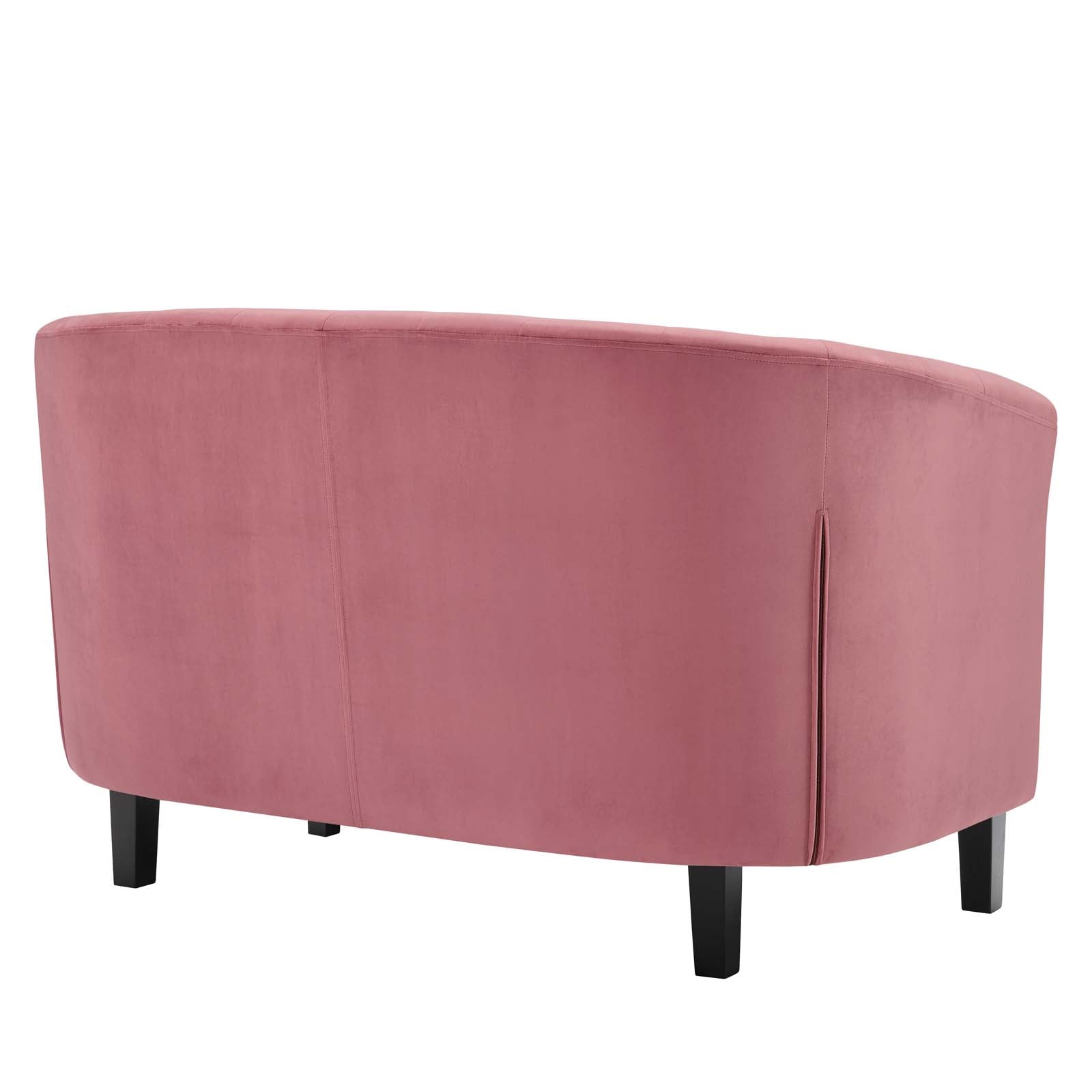 Modway Loveseats - Prospect Performance Velvet Loveseat Dusty Rose