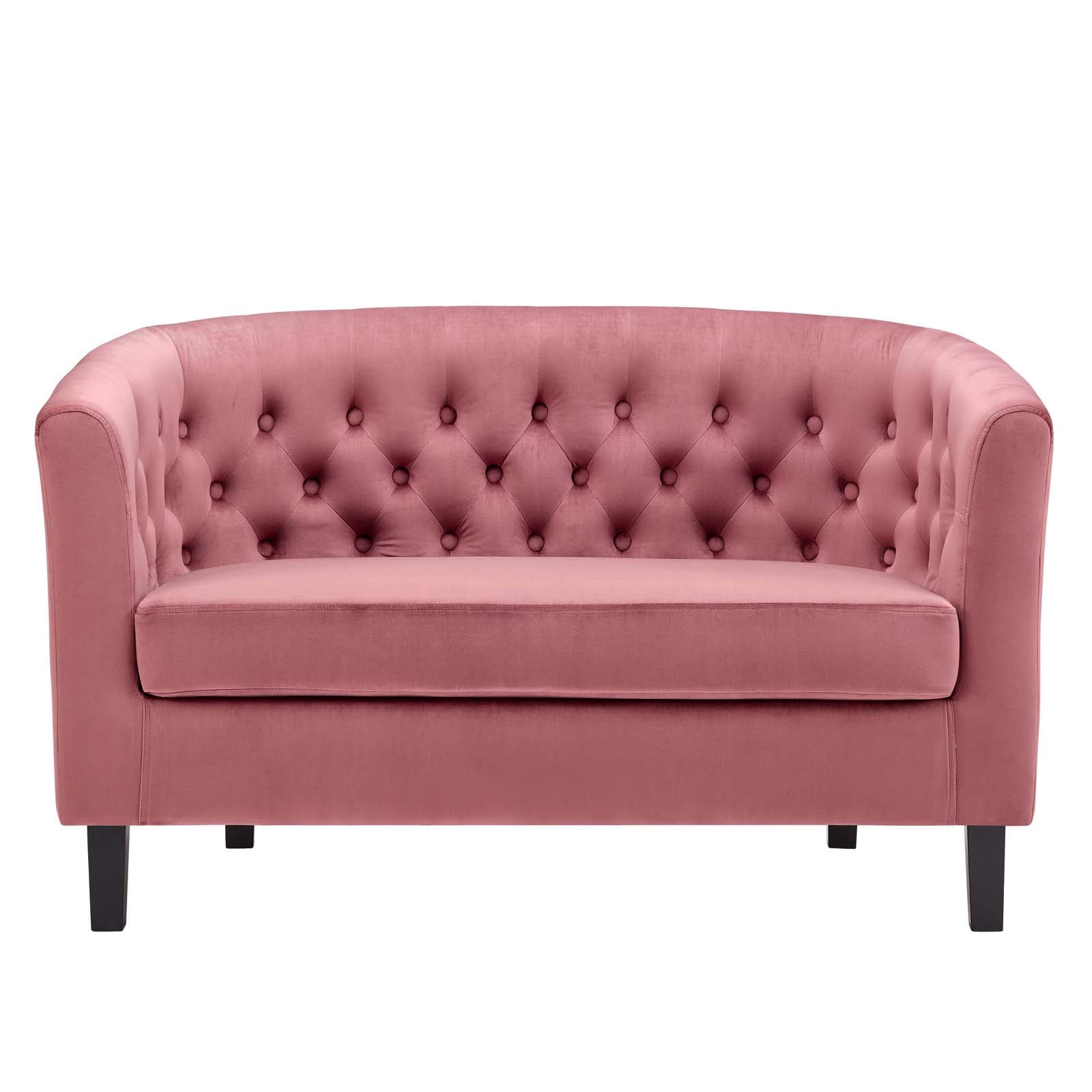 Modway Loveseats - Prospect Performance Velvet Loveseat Dusty Rose