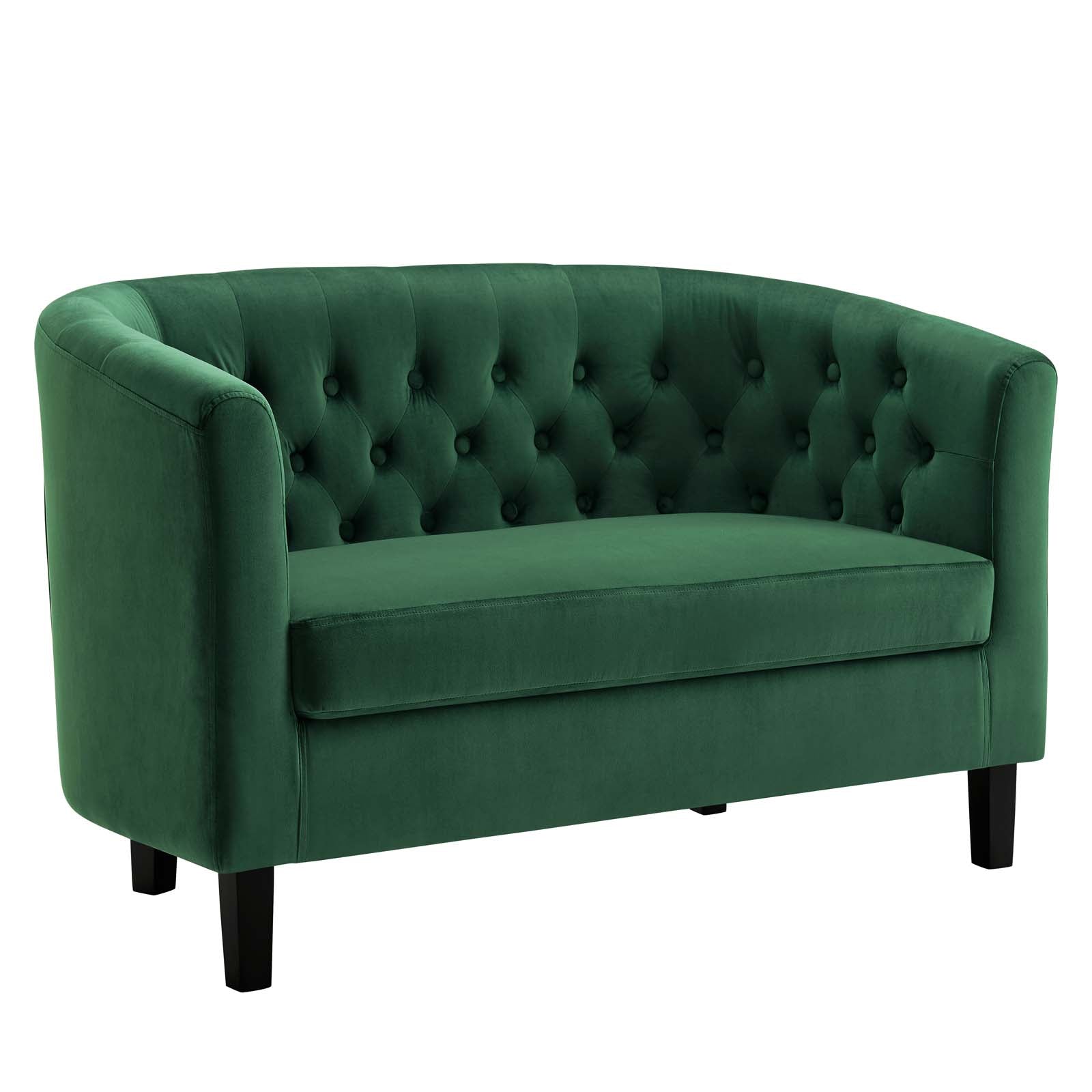 Modway Loveseats - Prospect Performance Velvet Loveseat Emerald