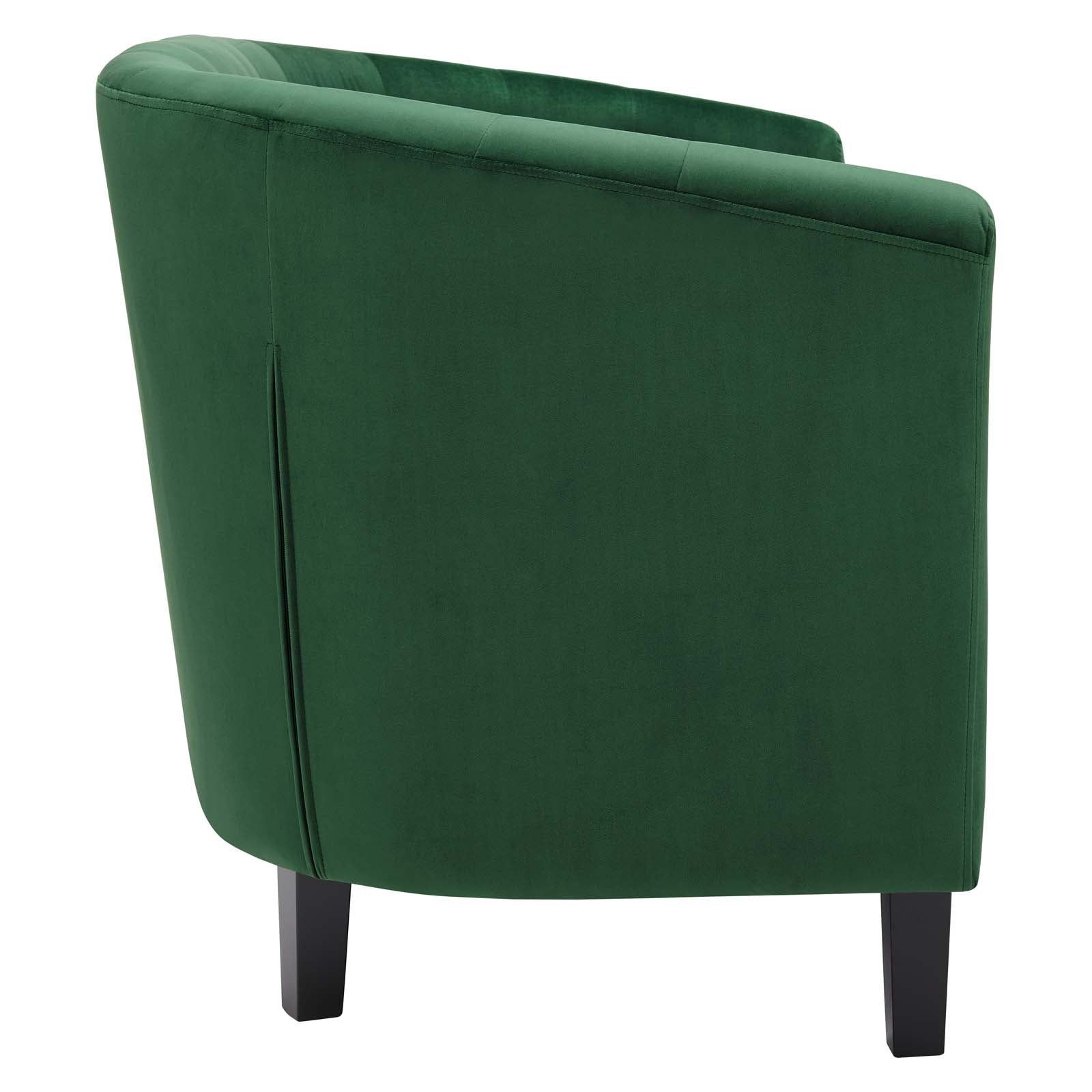 Modway Loveseats - Prospect Performance Velvet Loveseat Emerald