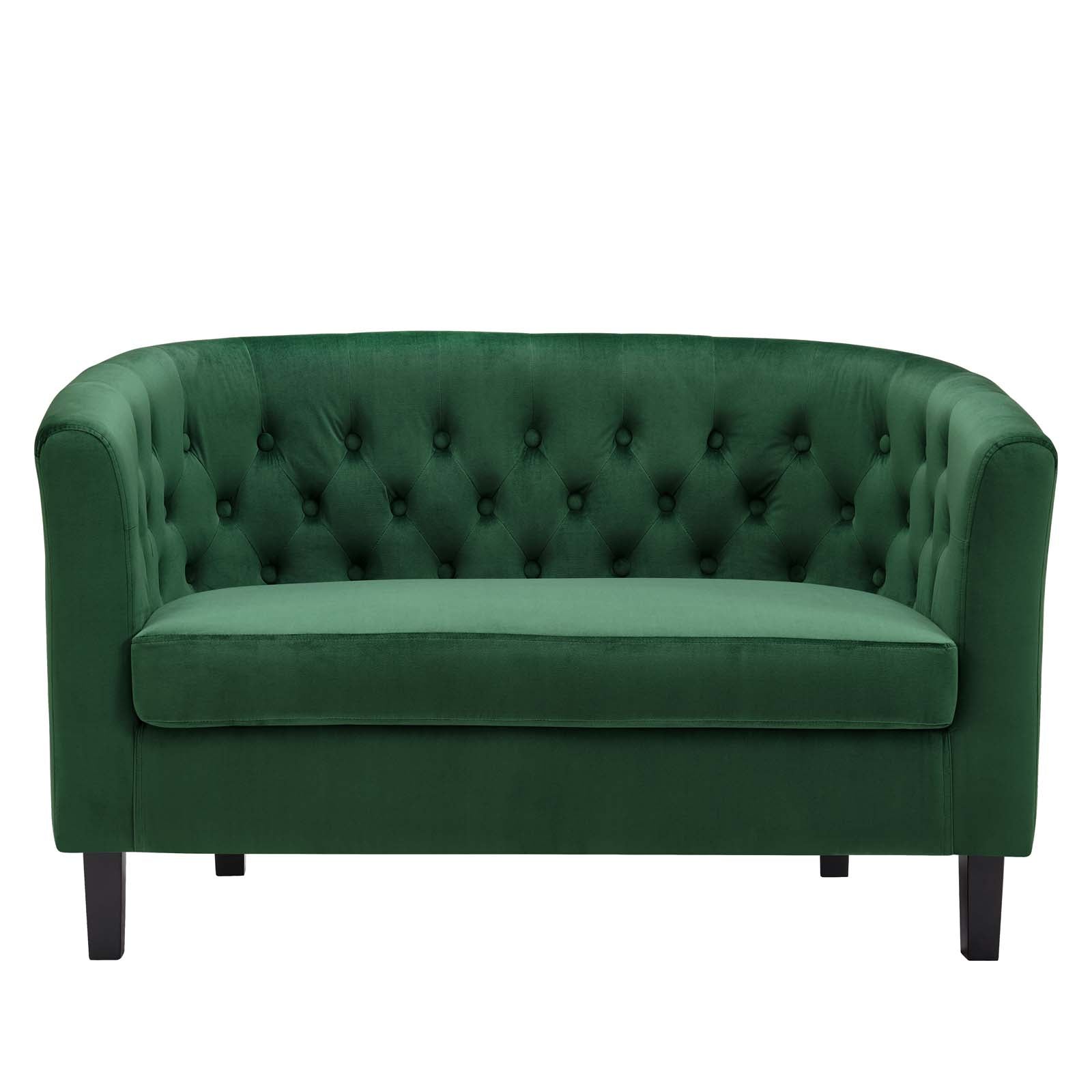 Modway Loveseats - Prospect Performance Velvet Loveseat Emerald