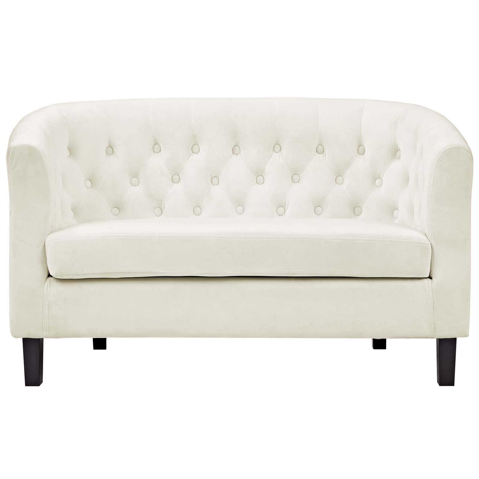 Modway Loveseats - Prospect Performance Velvet Loveseat Ivory