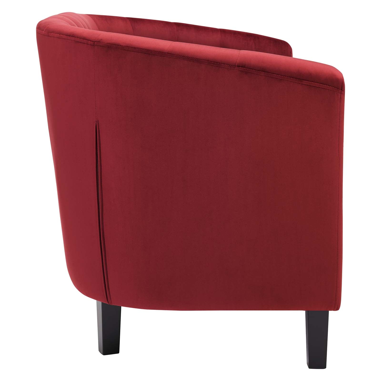 Modway Loveseats - Prospect Performance Velvet Loveseat Maroon