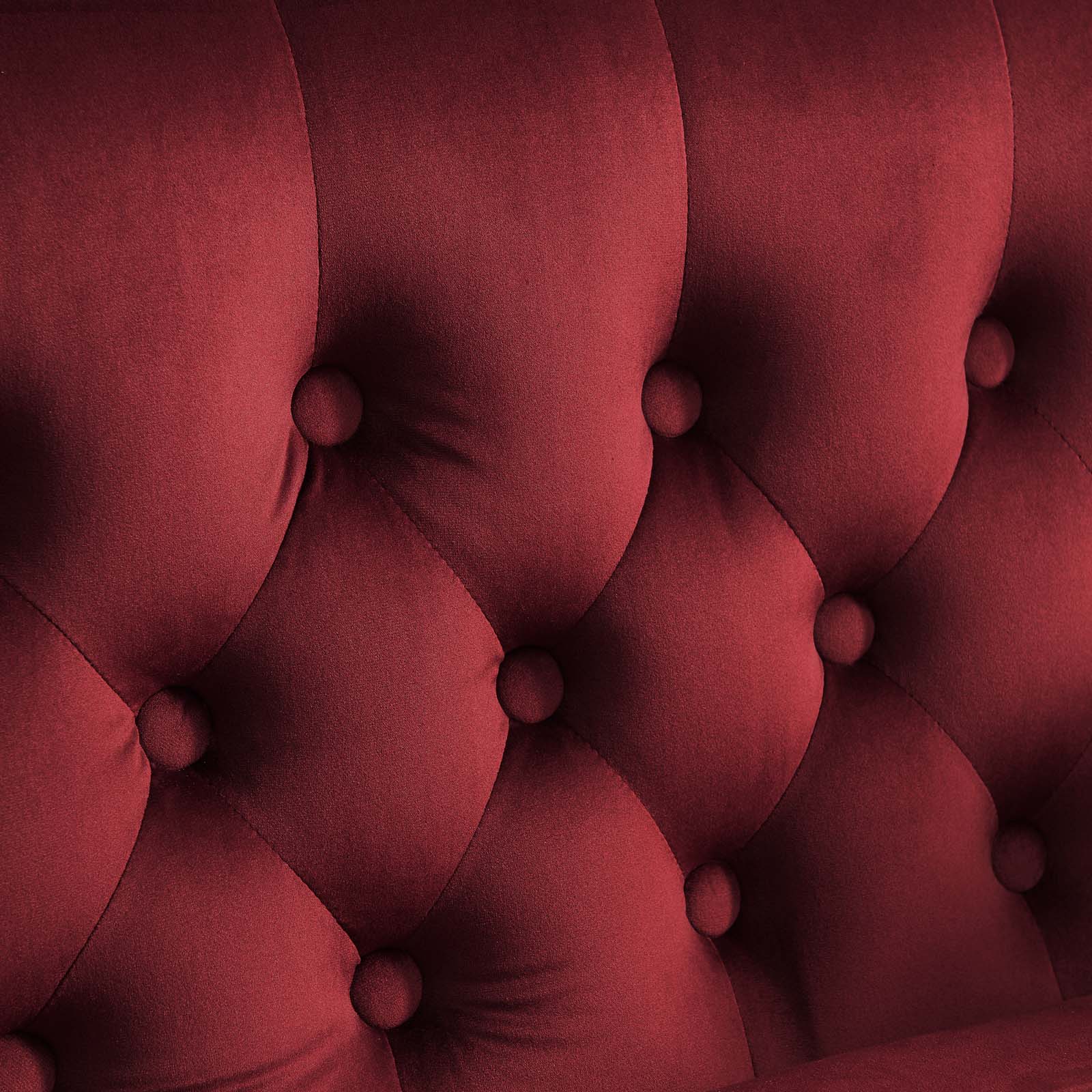 Modway Loveseats - Prospect Performance Velvet Loveseat Maroon