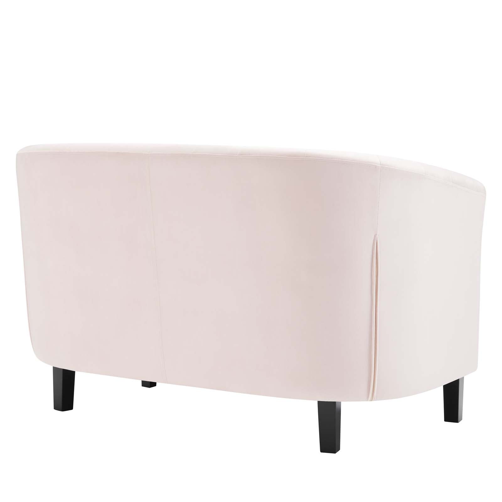 Modway Loveseats - Prospect Performance Velvet Loveseat Pink