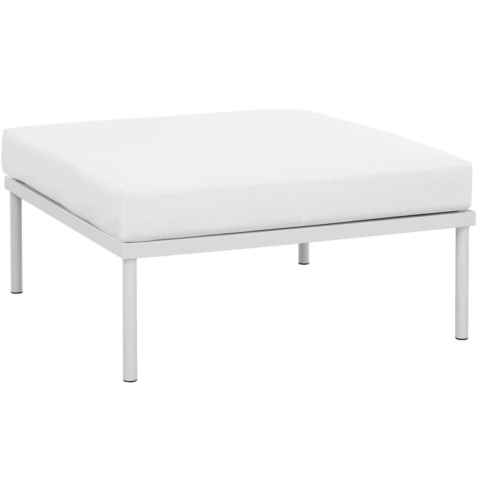 Modway Outdoor Conversation Sets - Harmony 10 Piece Outdoor Patio Aluminum Sectional Sofa Set White White