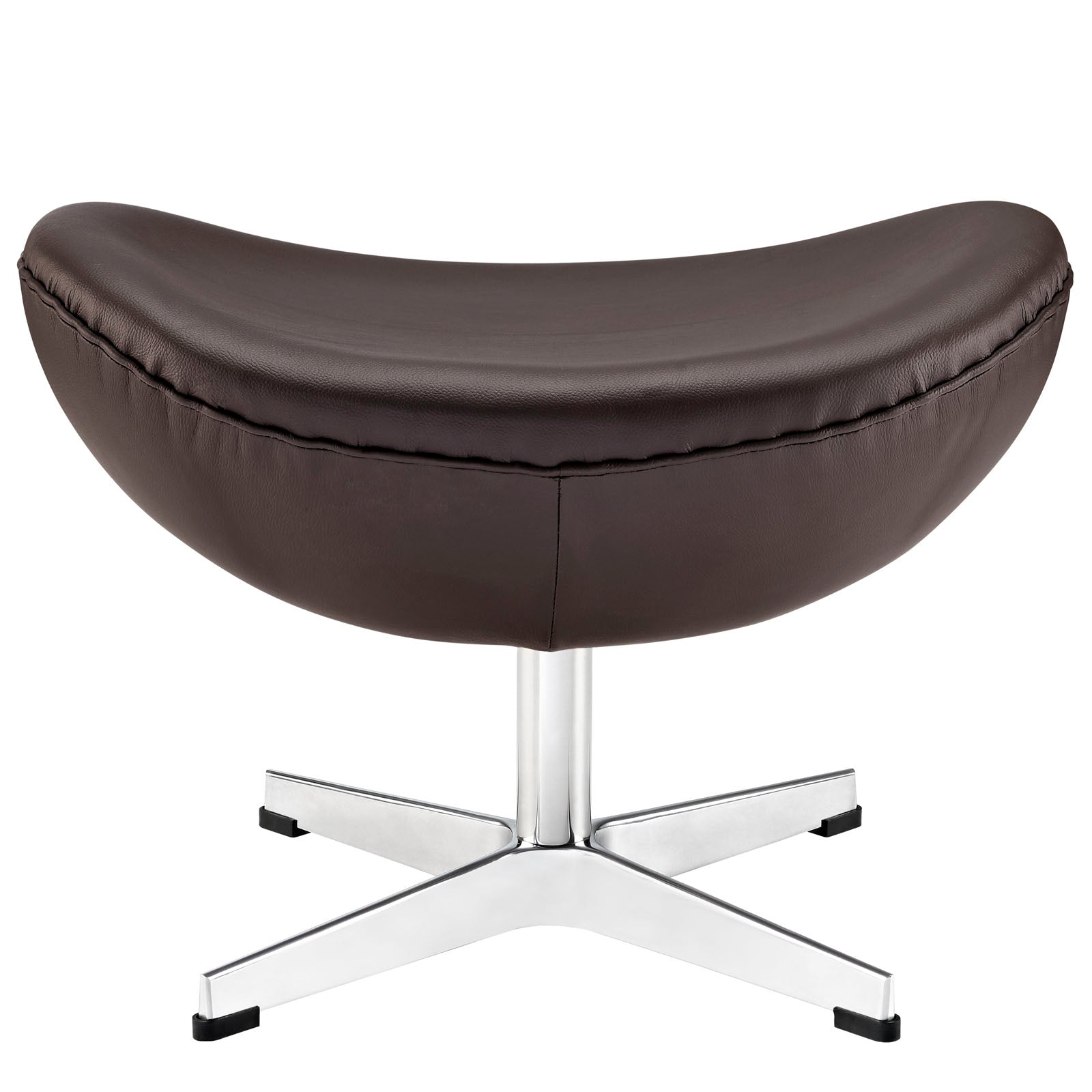 Modway Ottomans & Stools - Glove Leather Ottoman Brown