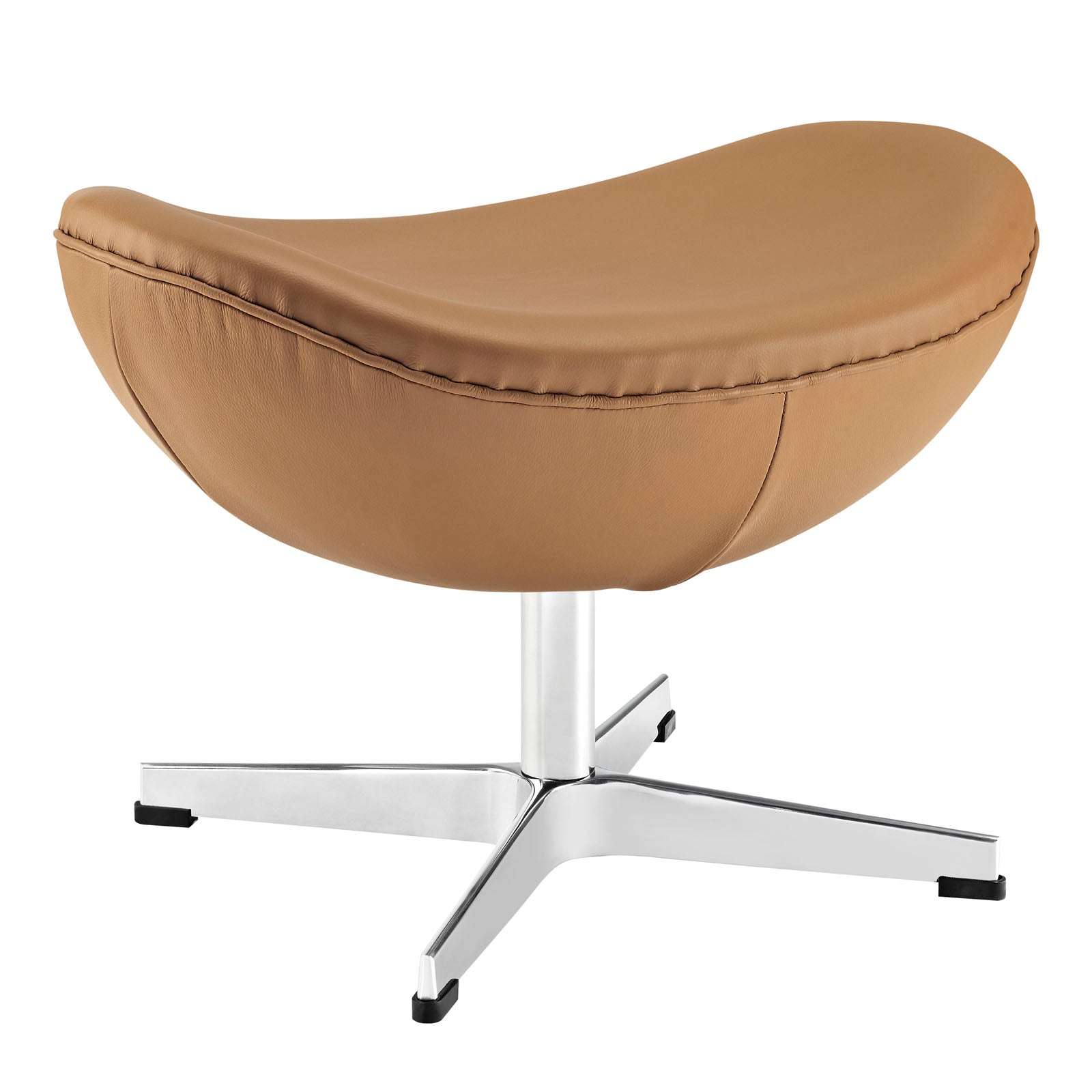 Modway Ottomans & Stools - Glove Leather Ottoman Terracotta