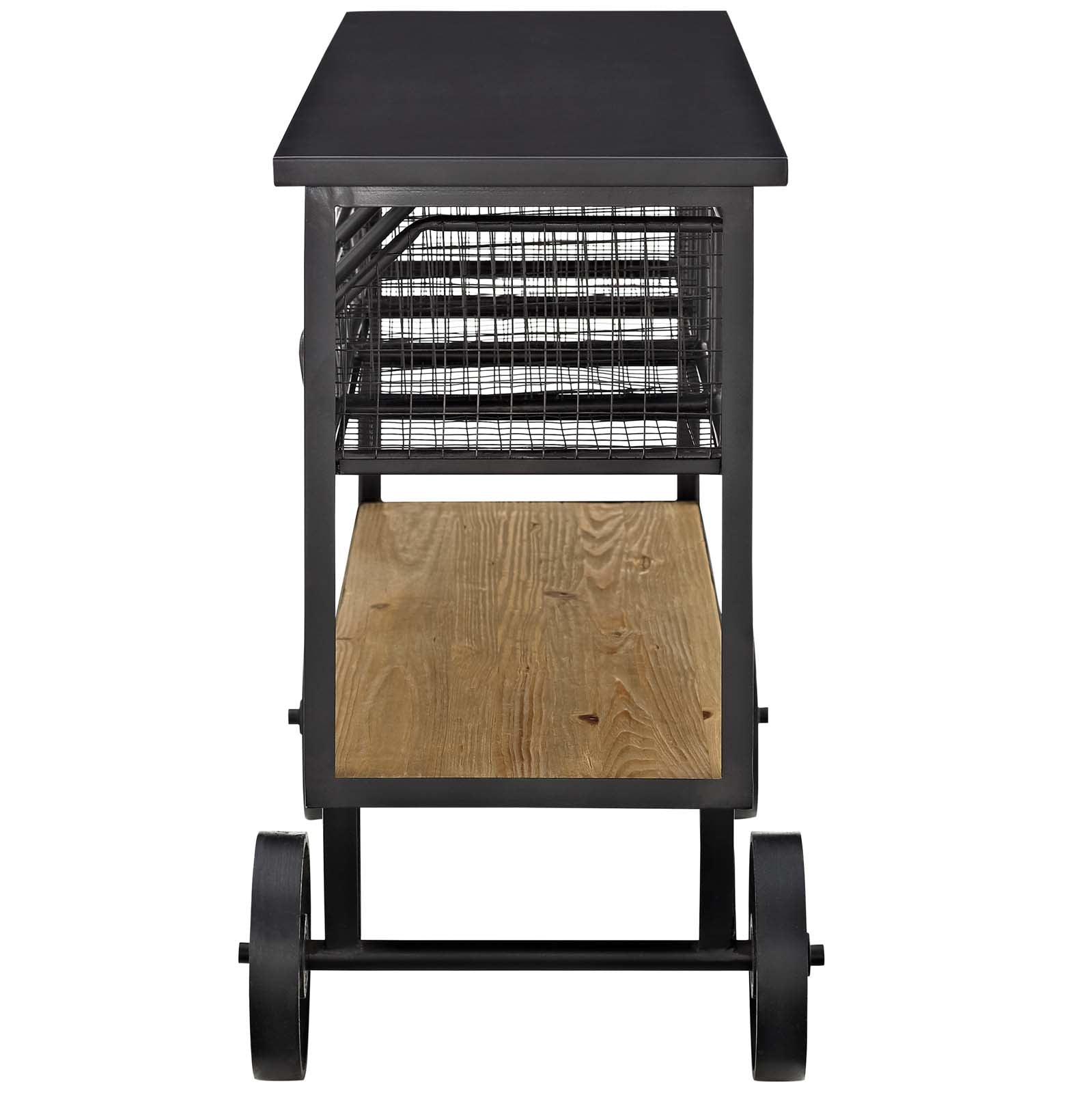 Modway Bar Units & Wine Cabinets - Fairground Serving Stand Brown