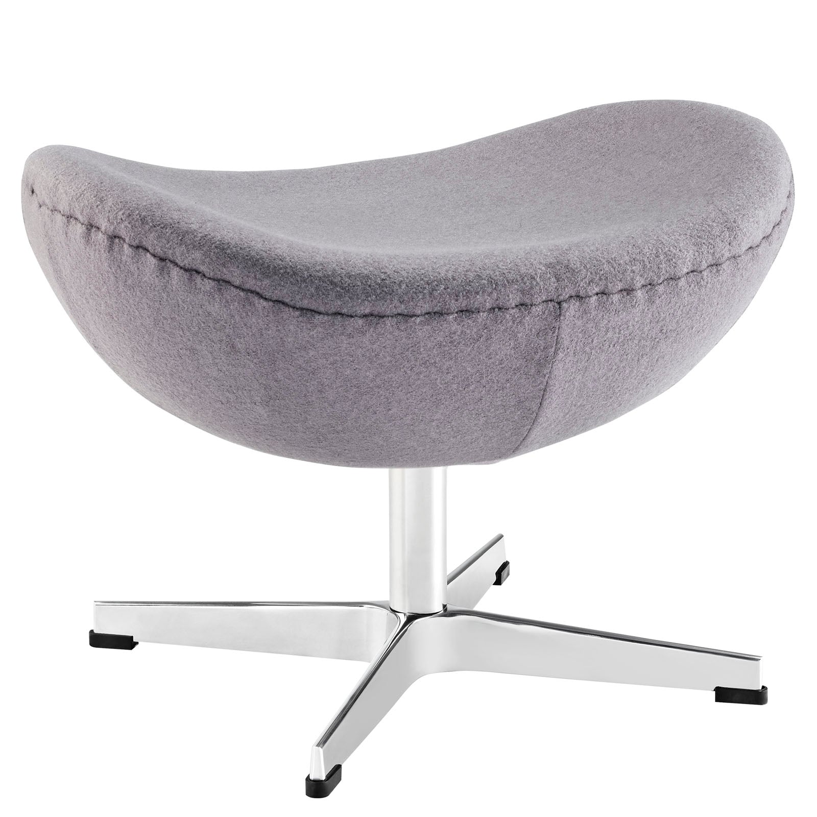 Modway Ottomans & Stools - Glove Wool Ottoman Dark Gray