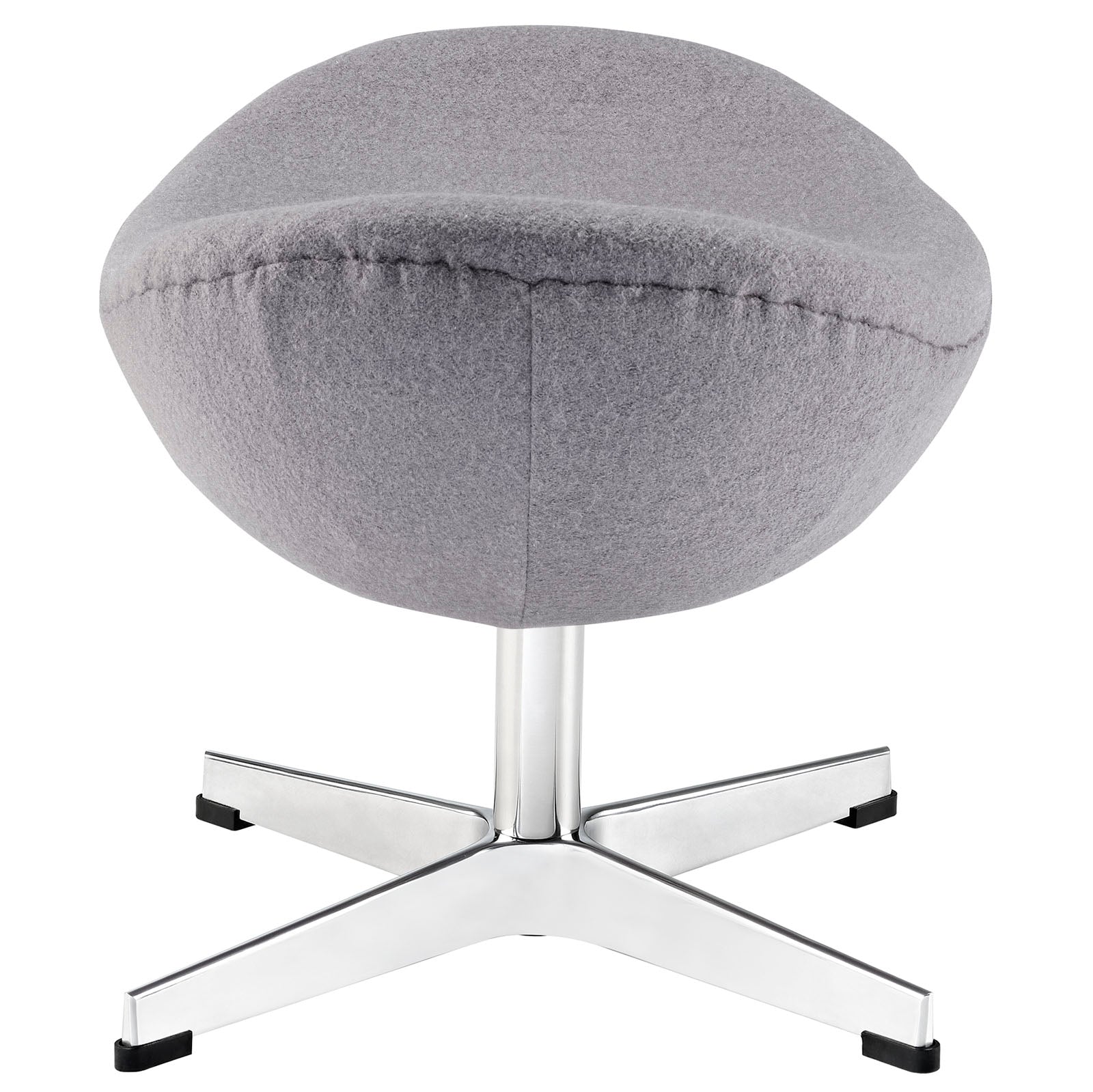 Modway Ottomans & Stools - Glove Wool Ottoman Dark Gray
