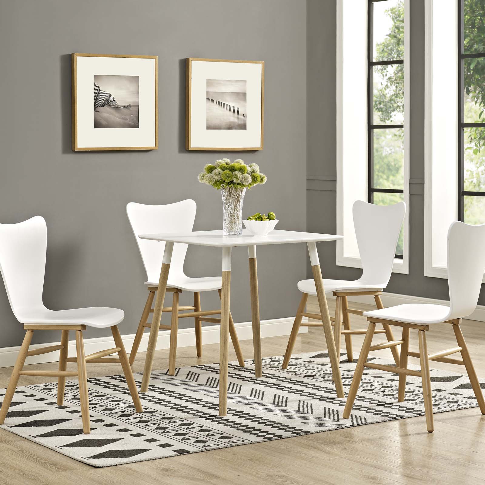 Modway Dining Tables - Continuum Square Dining Table White