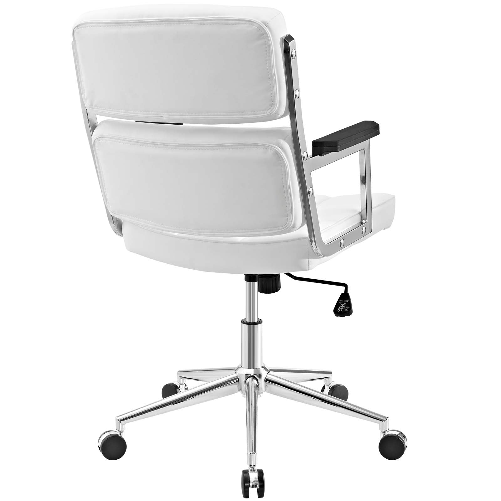 Modway Task Chairs - Portray Highback Upholstered Vinyl Office Chair White