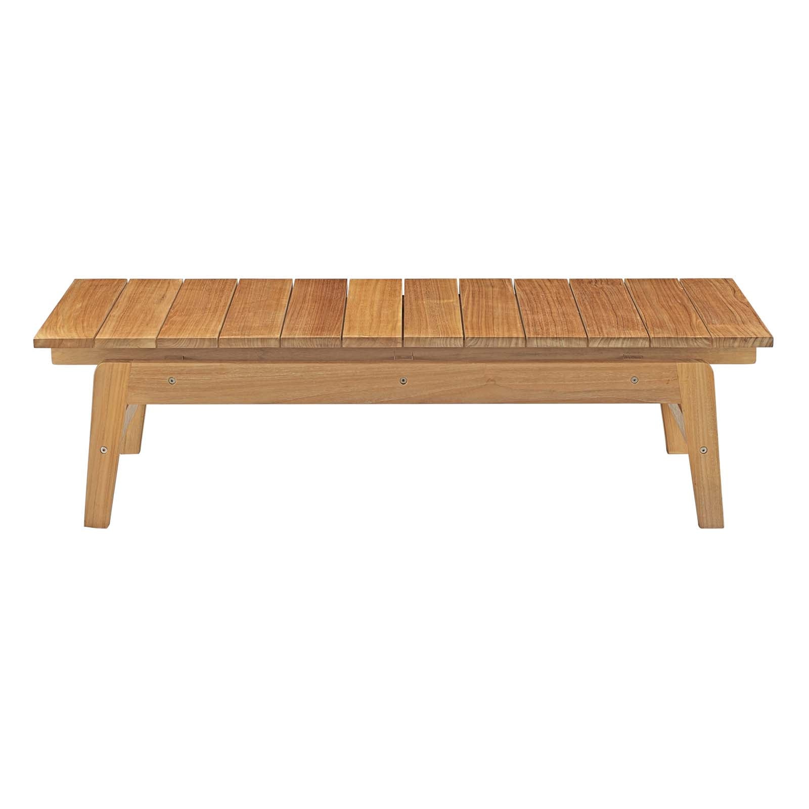 Modway Outdoor Coffee Tables - Bayport Outdoor Coffee Table Natural