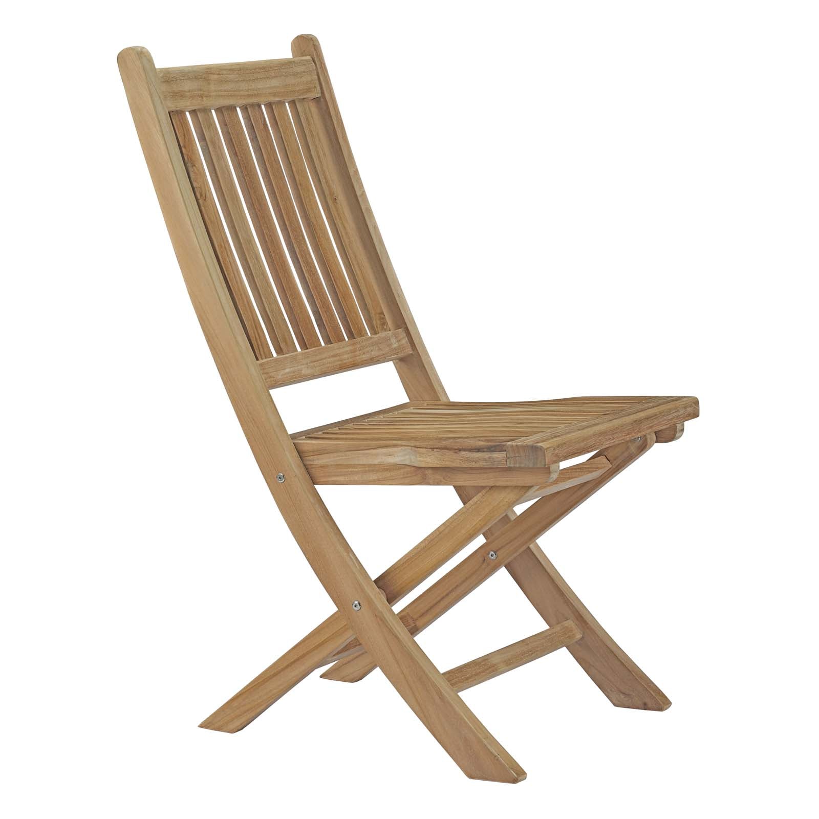 Modway Outdoor Chairs - Marina Outdoor Folding Chair Natural