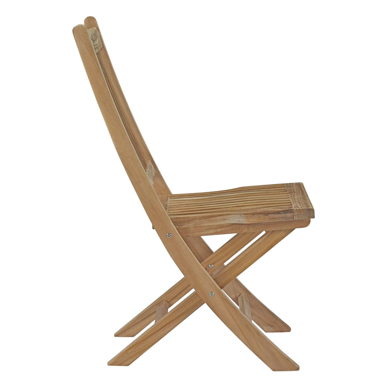 Modway Outdoor Chairs - Marina Outdoor Folding Chair Natural