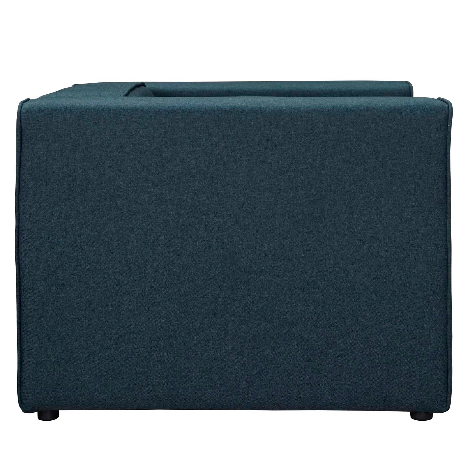 Modway Chairs - Mingle Upholstered Fabric Armchair Blue