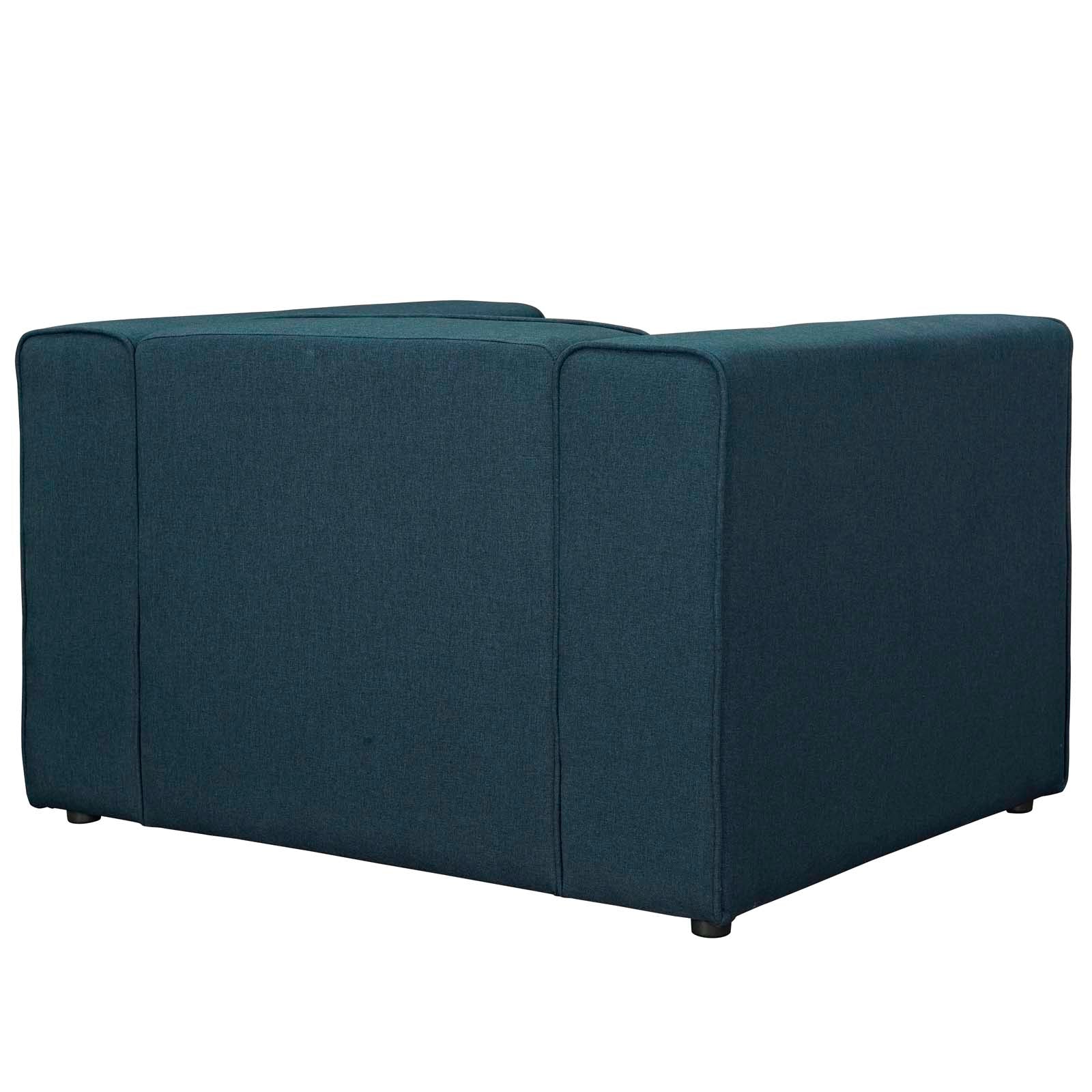 Modway Chairs - Mingle Upholstered Fabric Armchair Blue