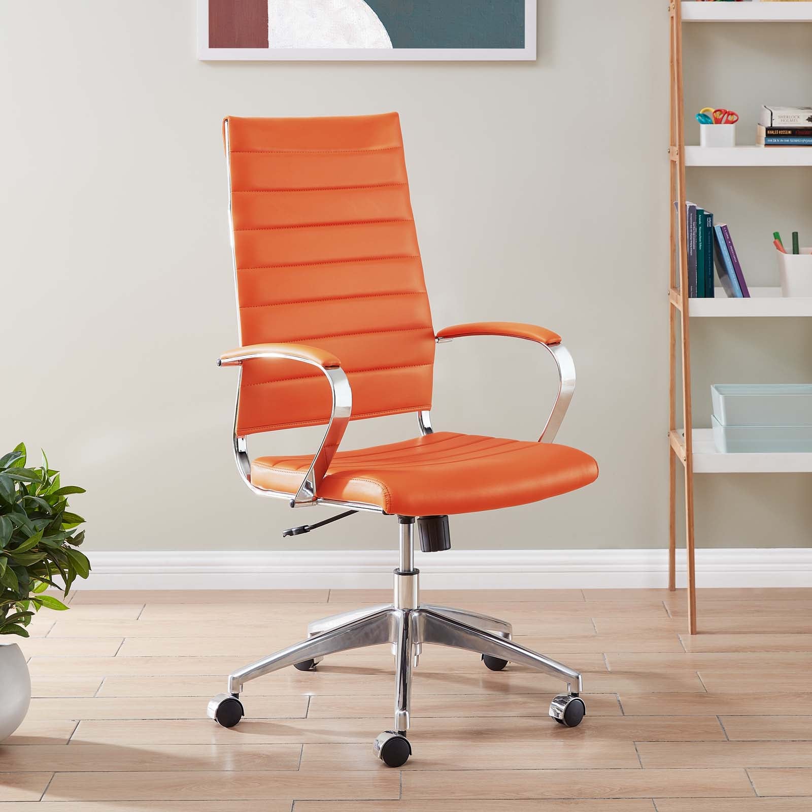 Modway Task Chairs - Jive Highback Office Chair Orange
