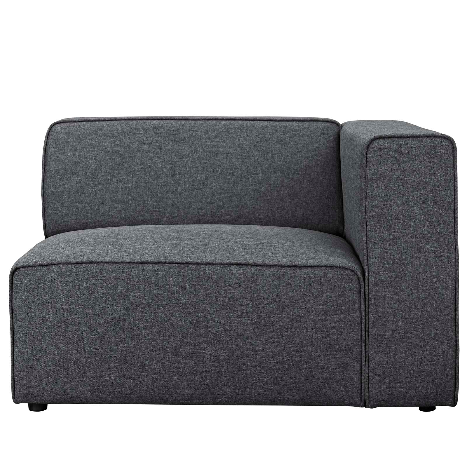 Modway Sofas & Couches - Mingle Fabric Right-Facing Sofa Gray