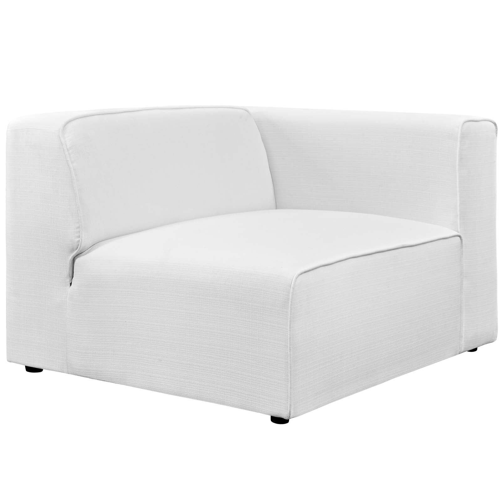 Modway Accent Chairs - Mingle Right-Facing Chair White