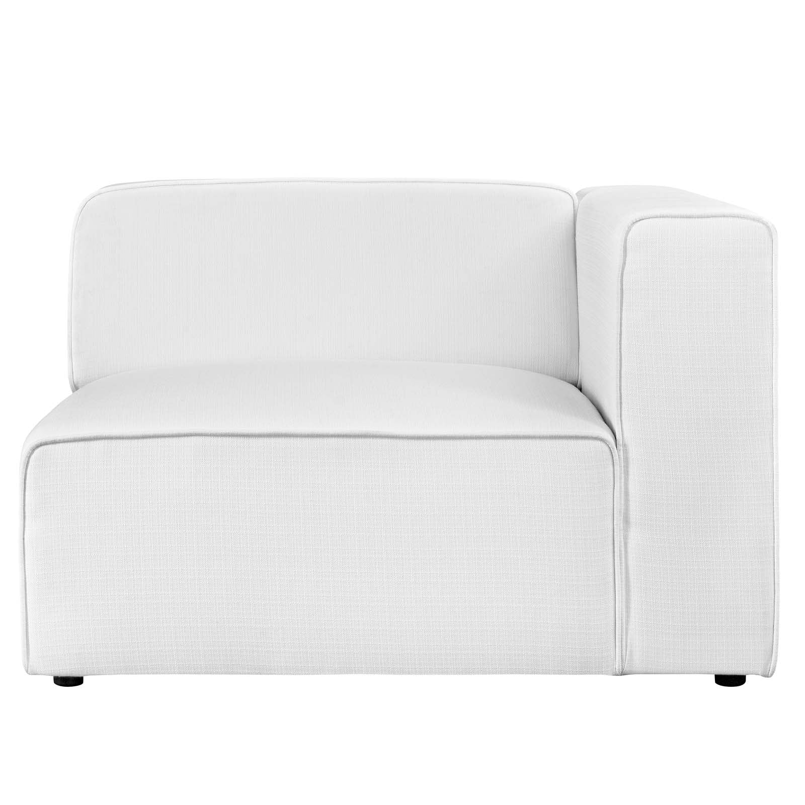 Modway Accent Chairs - Mingle Right-Facing Chair White