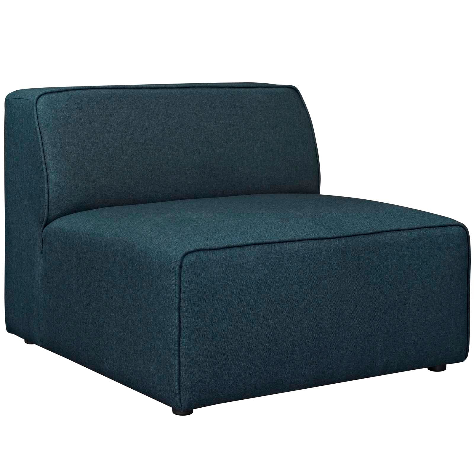 Modway Accent Chairs - Mingle Fabric Armless Blue