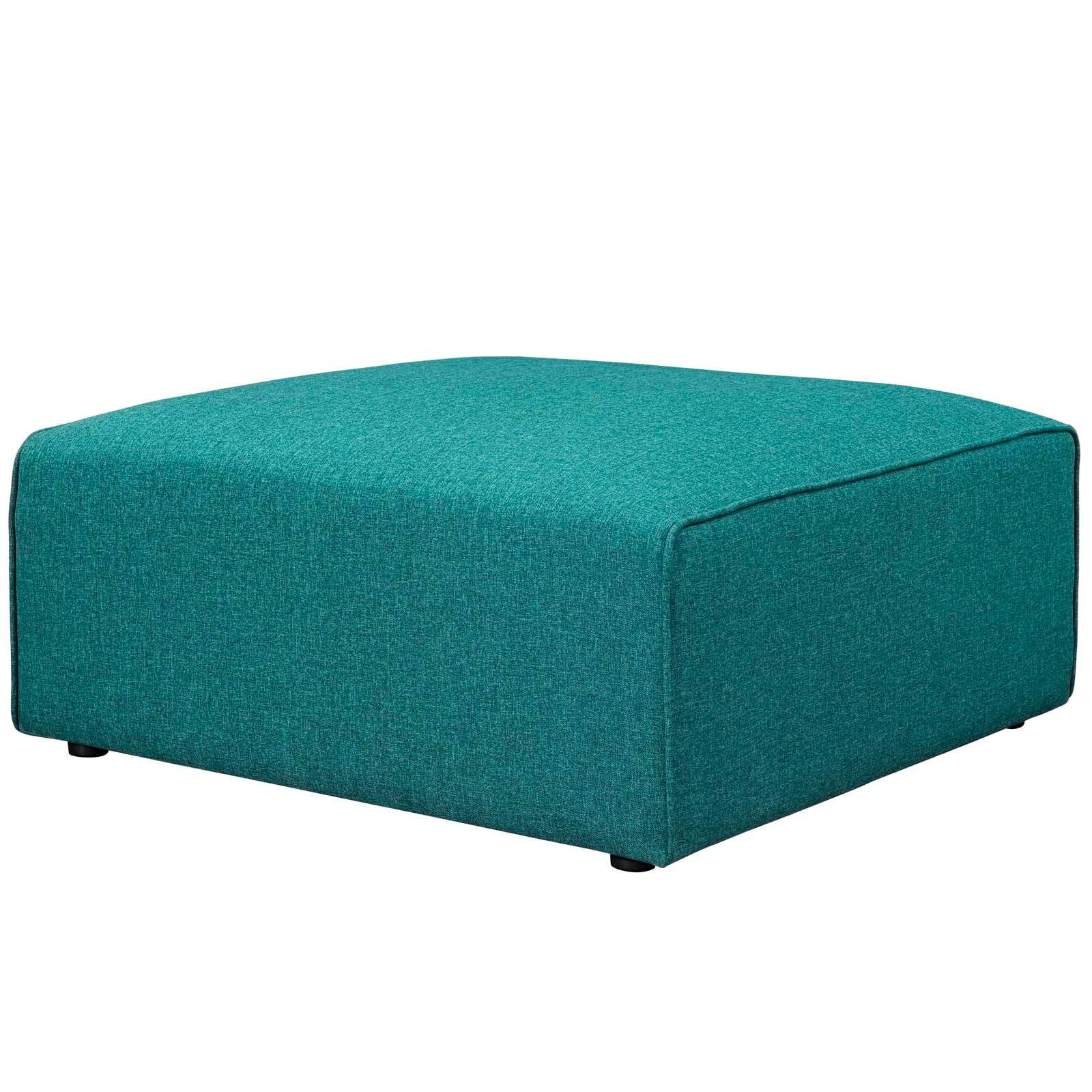 Modway Ottomans & Stools - Mingle Fabric Ottoman Teal