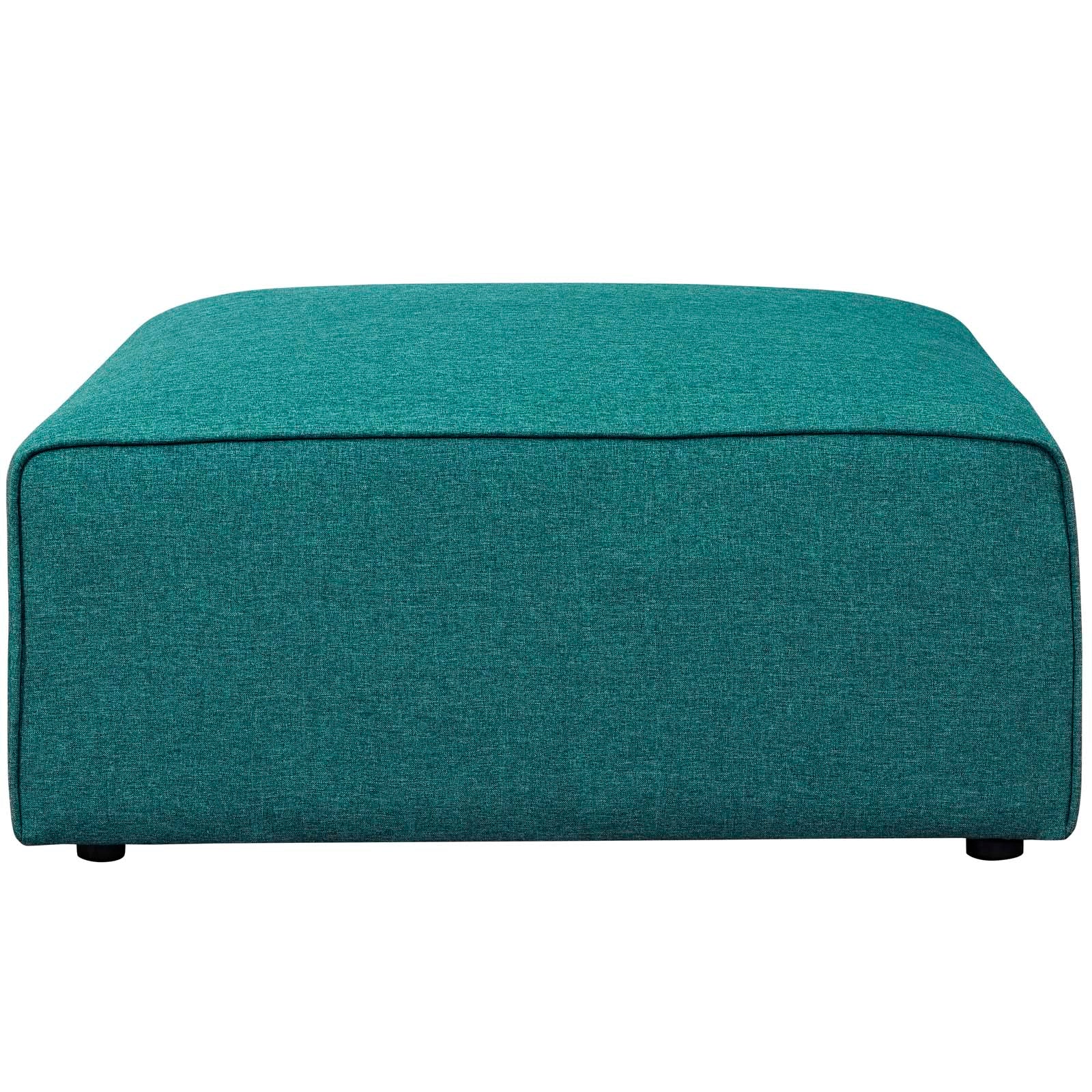 Modway Ottomans & Stools - Mingle Fabric Ottoman Teal