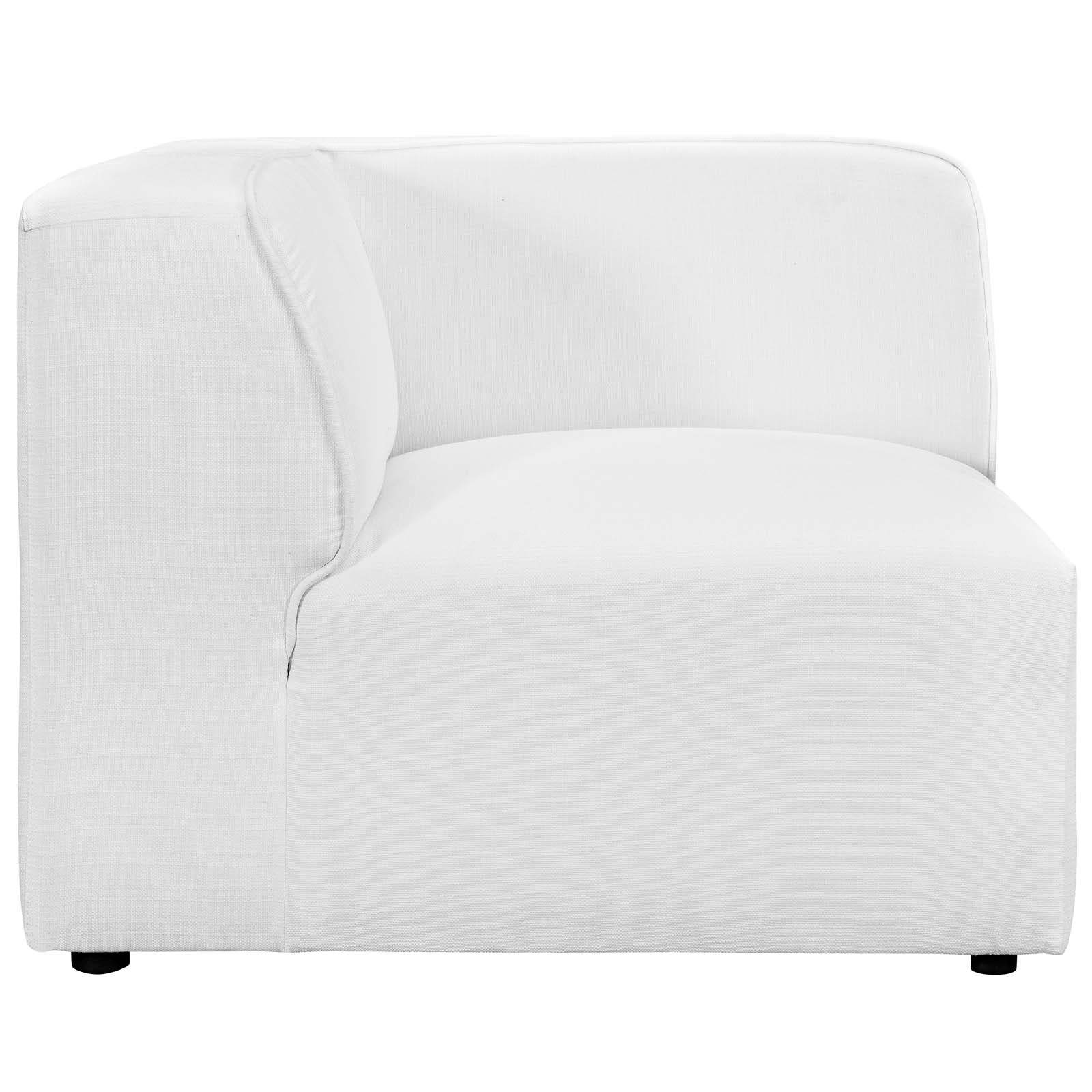 Modway Accent Chairs - Mingle Corner Sofa White