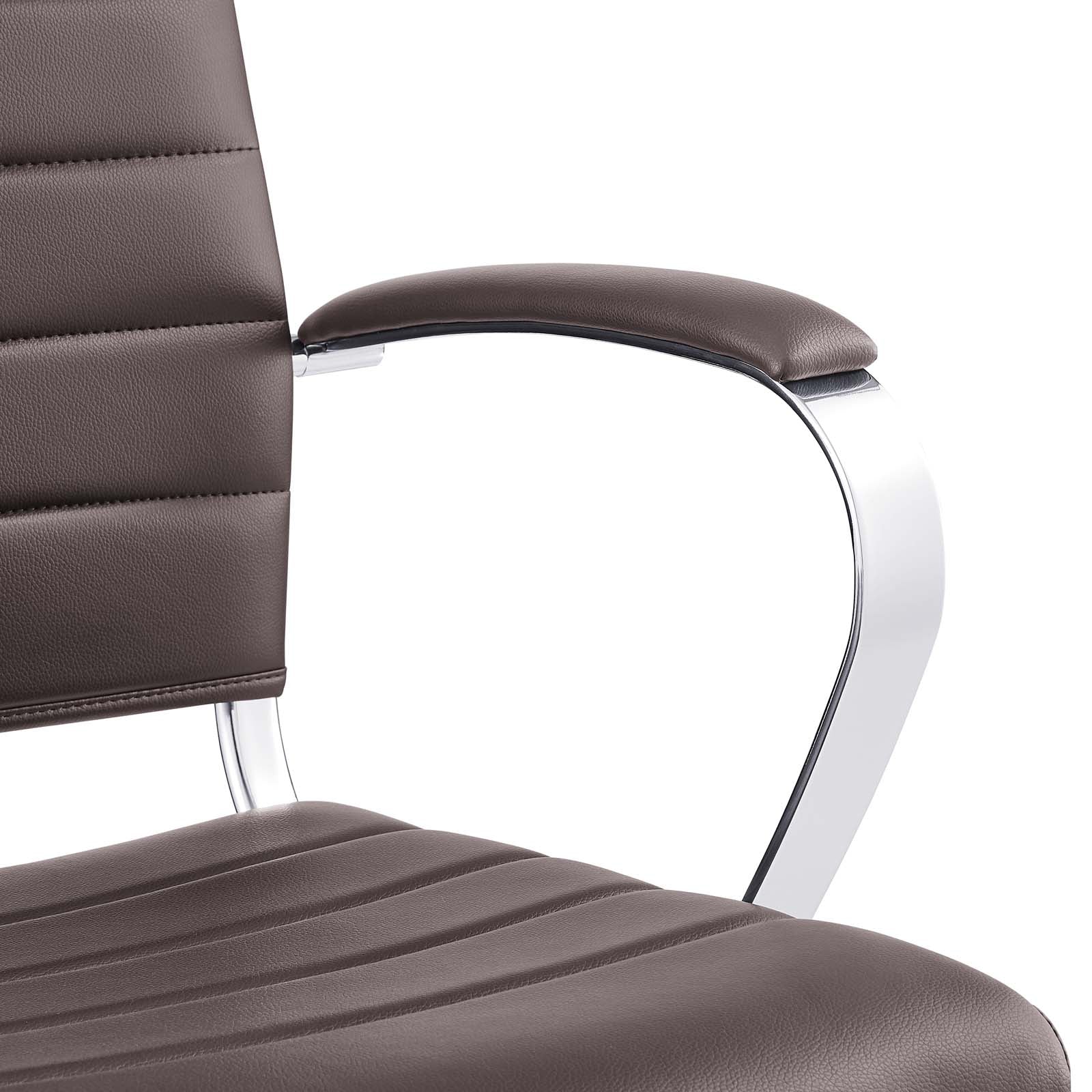 Modway Task Chairs - Jive Mid Back Office Chair Brown