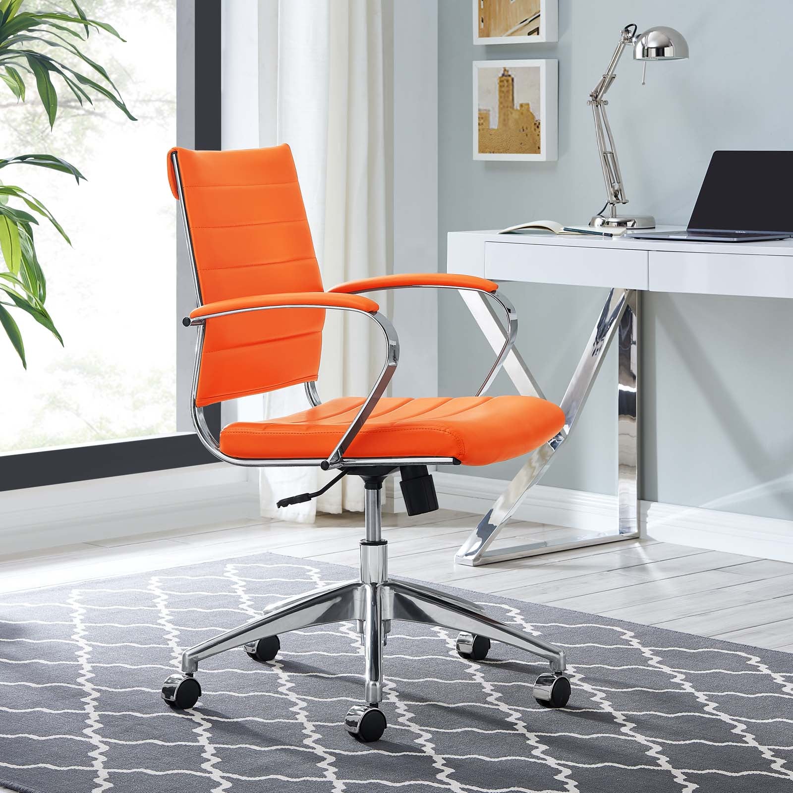 Modway Task Chairs - Jive Mid Back Office Chair Orange