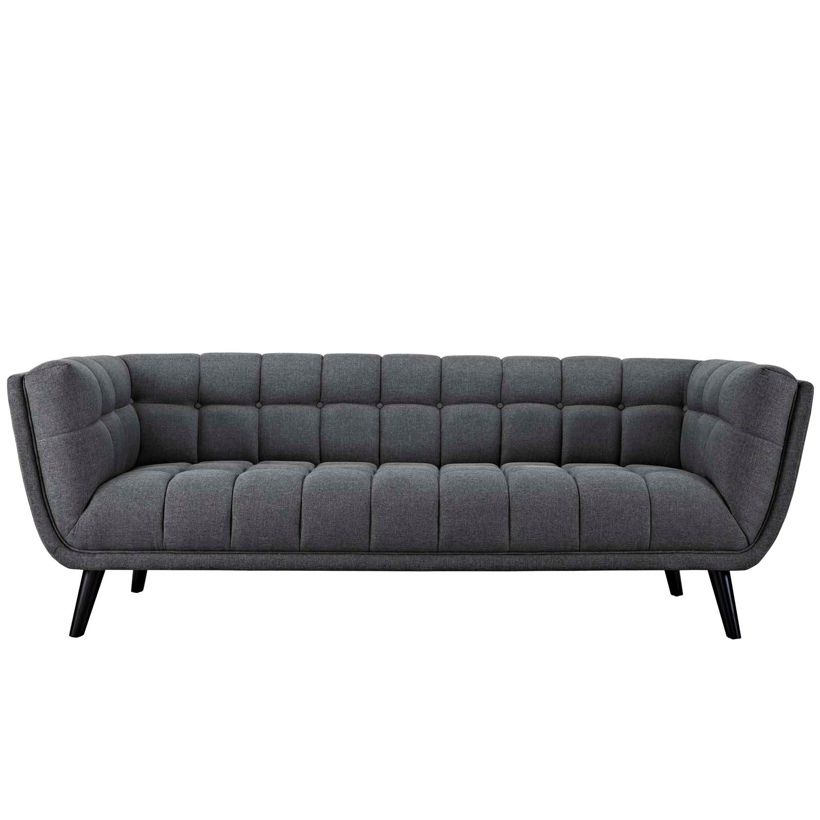 Modway Sofas & Couches - Bestow Upholstered Fabric Sofa Gray
