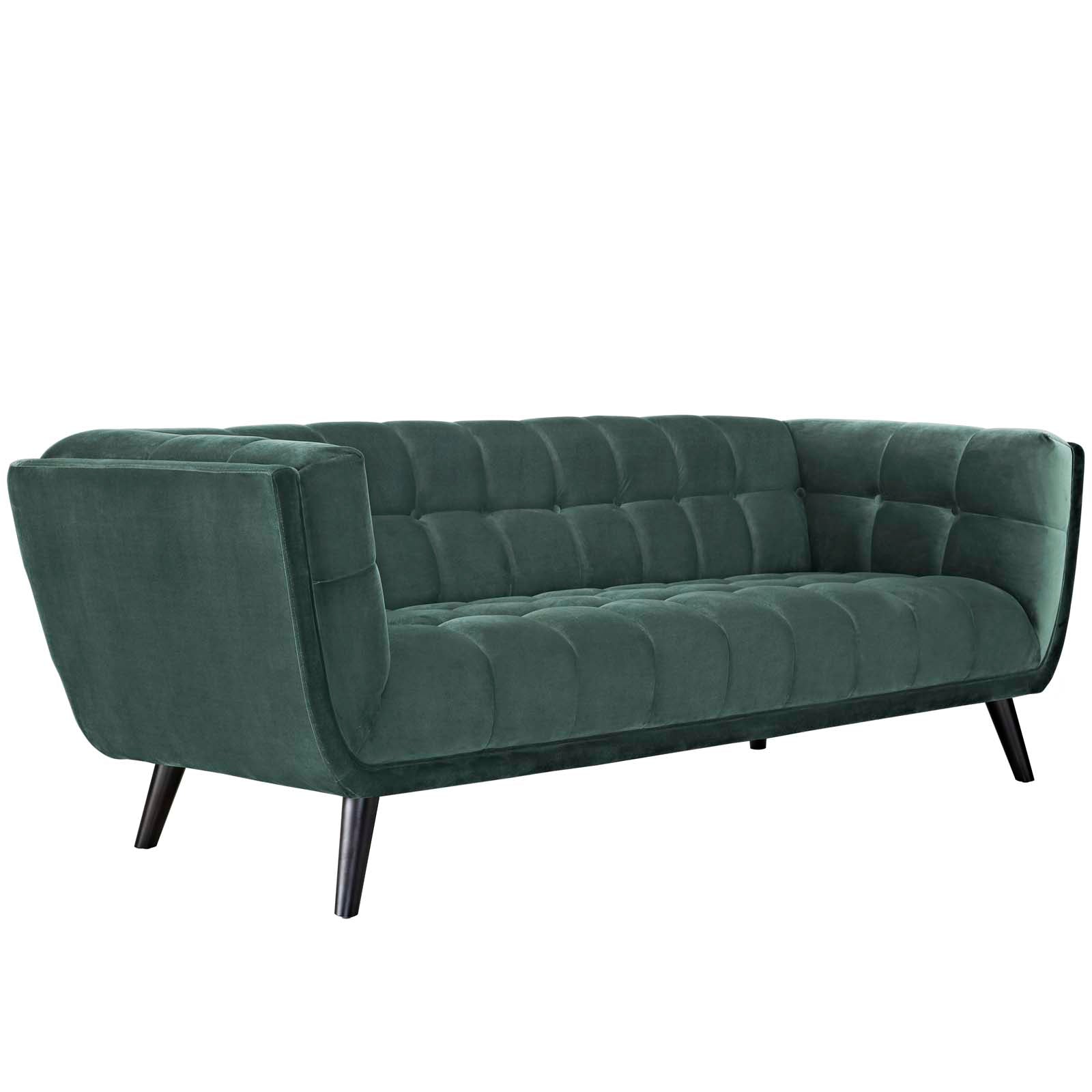 Modway Sofas & Couches - Bestow Performance Velvet Sofa Green