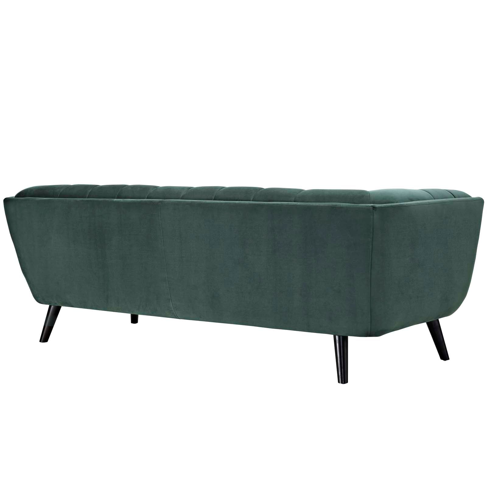 Modway Sofas & Couches - Bestow Performance Velvet Sofa Green