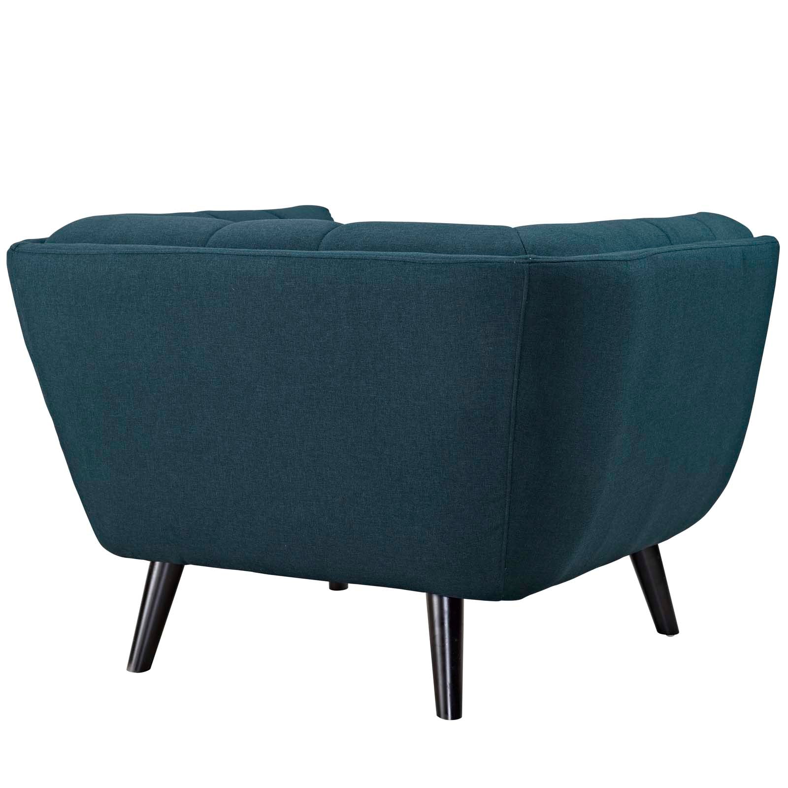 Modway Accent Chairs - Bestow Upholstered Fabric Armchair Blue
