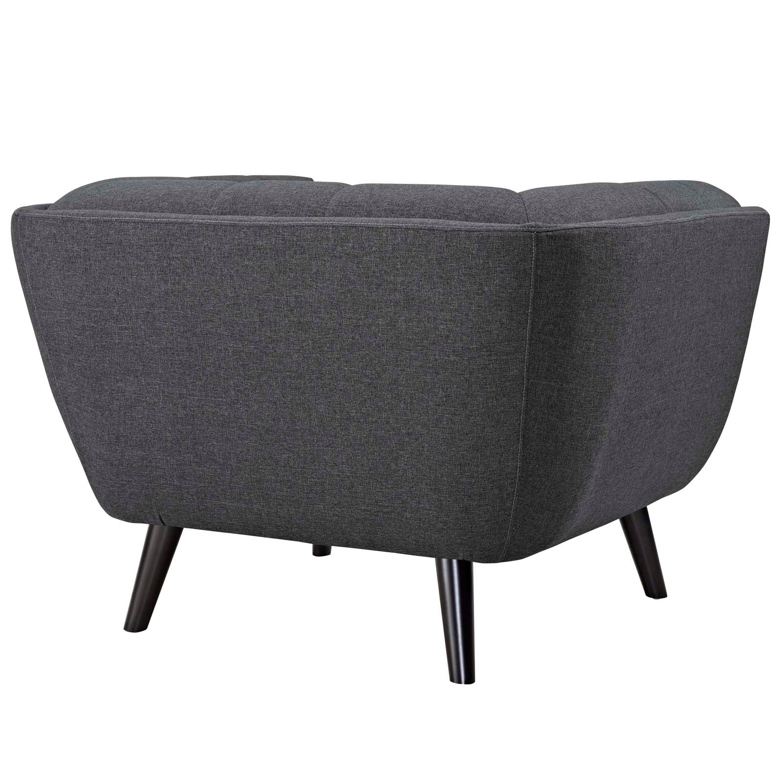 Modway Accent Chairs - Bestow Upholstered Fabric Armchair Gray