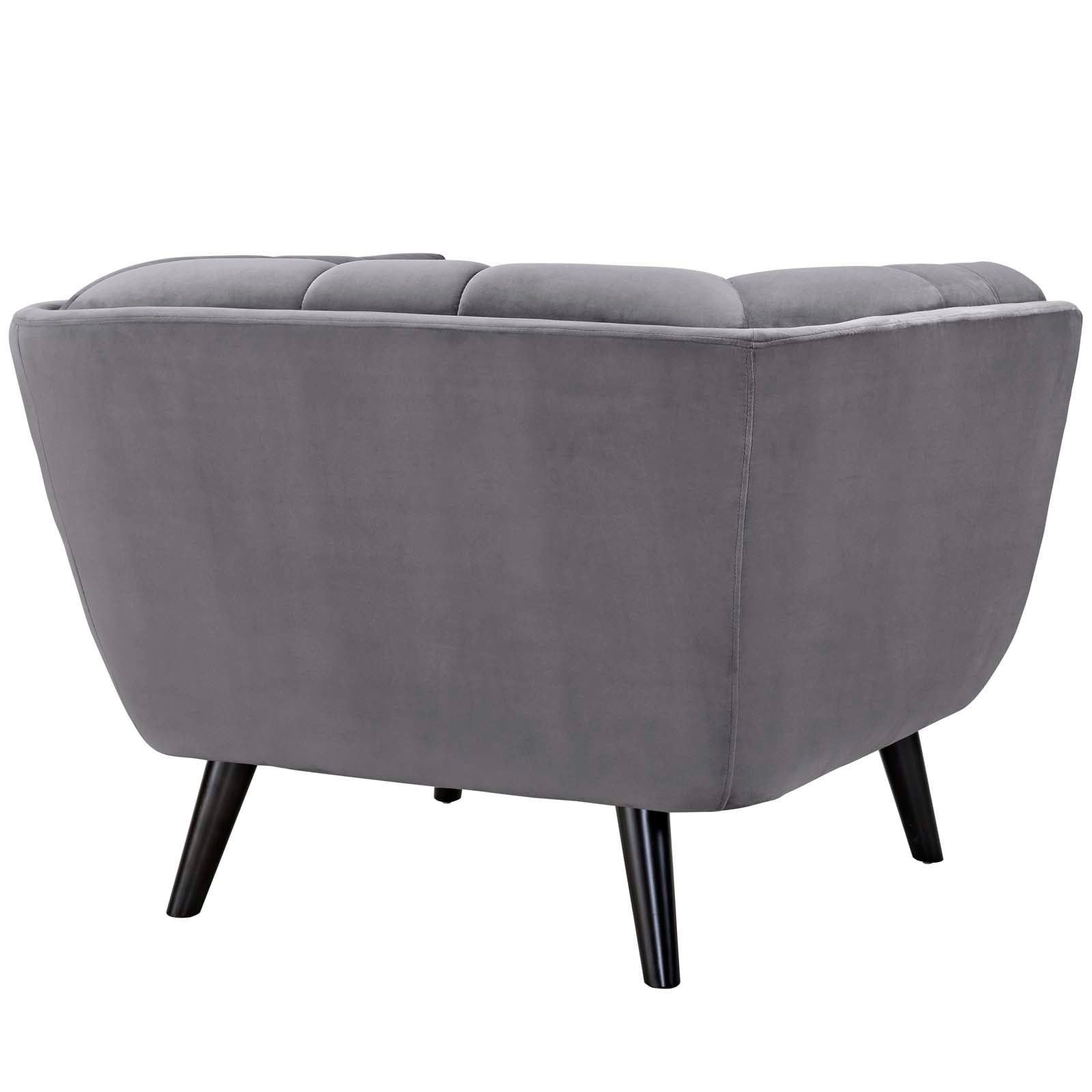Modway Accent Chairs - Bestow Performance Velvet Armchair Gray