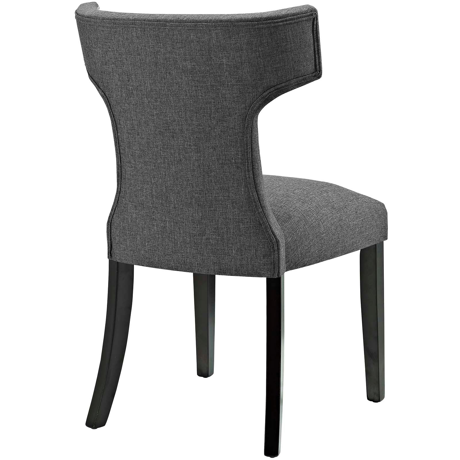 Modway Dining Chairs - Curve Dining Side Chair Fabric ( Set Of 2 ) Gray