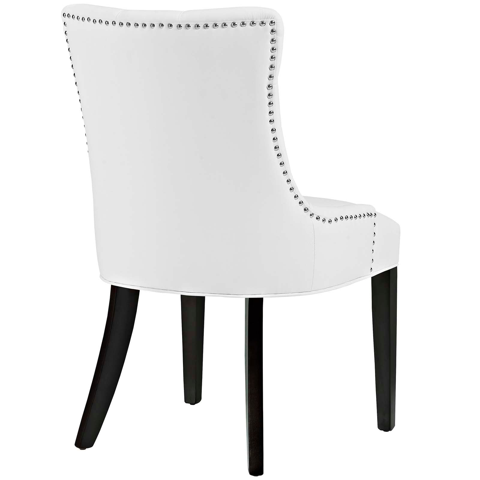 Modway Dining Chairs - Regent Dining Side Chair Vinyl White (Set of 2)
