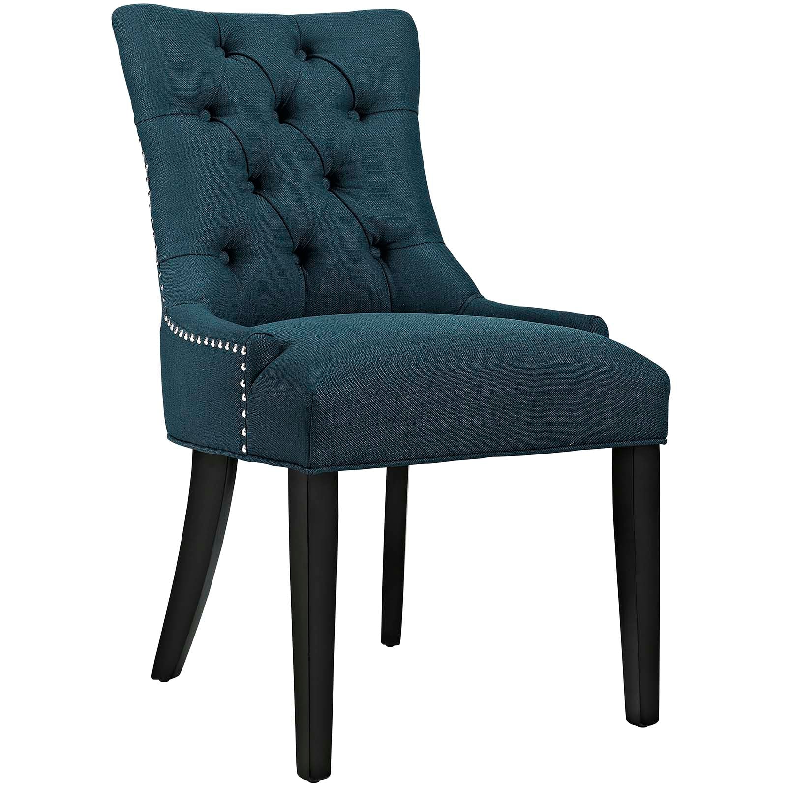 Modway Dining Chairs - Regent Dining Side Chair Fabric Azure (Set of 2)