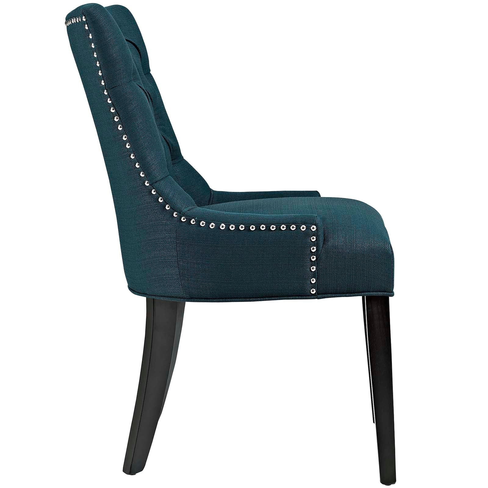 Modway Dining Chairs - Regent Dining Side Chair Fabric Azure (Set of 2)