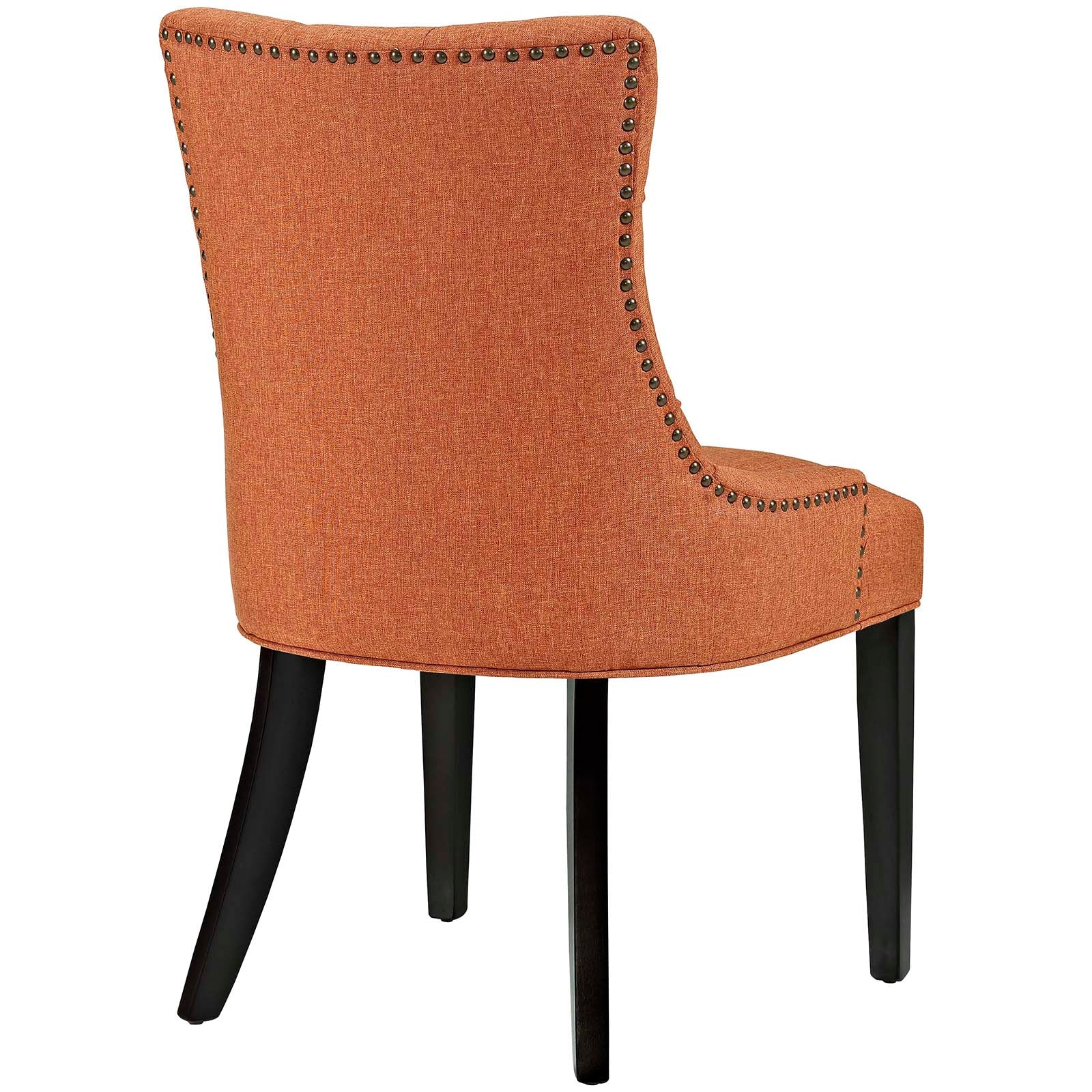 Regent Dining Side Chair Fabric Set of 2 Orange